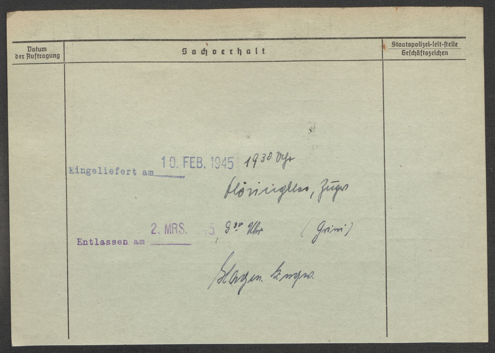 Befehlshaber der Sicherheitspolizei und des SD, RA/RAFA-5969/E/Ea/Eaa/L0010: Register over norske fanger i Møllergata 19: Sø-Å, 1940-1945, p. 549
