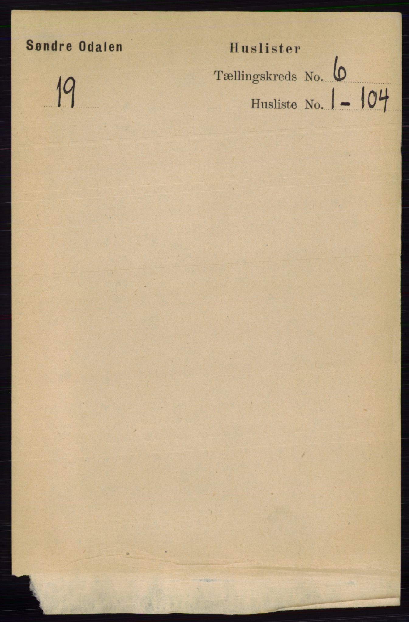 RA, 1891 census for 0419 Sør-Odal, 1891, p. 2686