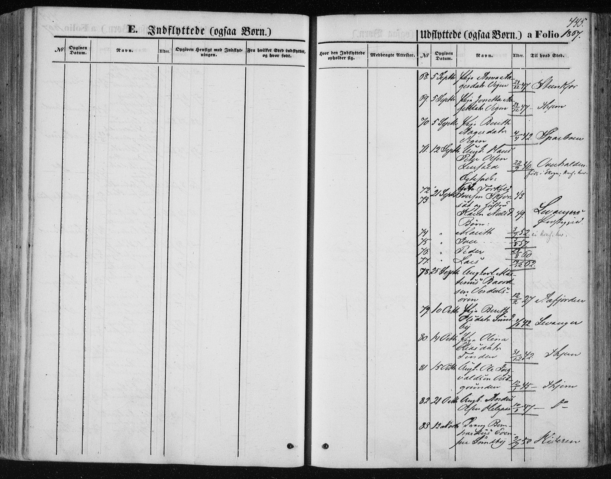 Ministerialprotokoller, klokkerbøker og fødselsregistre - Nord-Trøndelag, SAT/A-1458/723/L0241: Parish register (official) no. 723A10, 1860-1869, p. 445