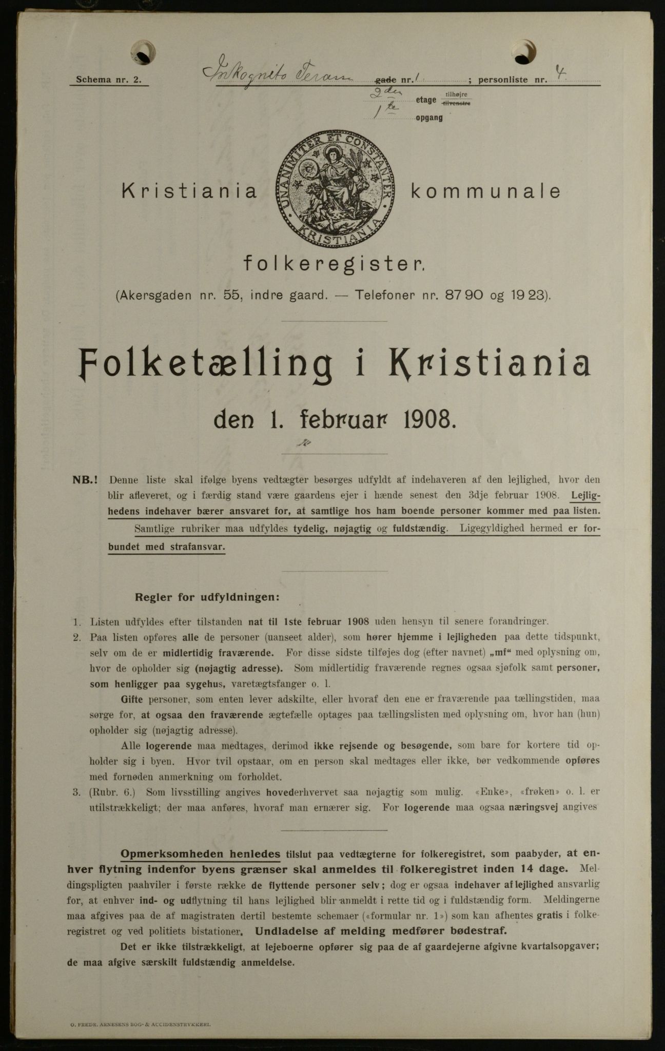 OBA, Municipal Census 1908 for Kristiania, 1908, p. 39824