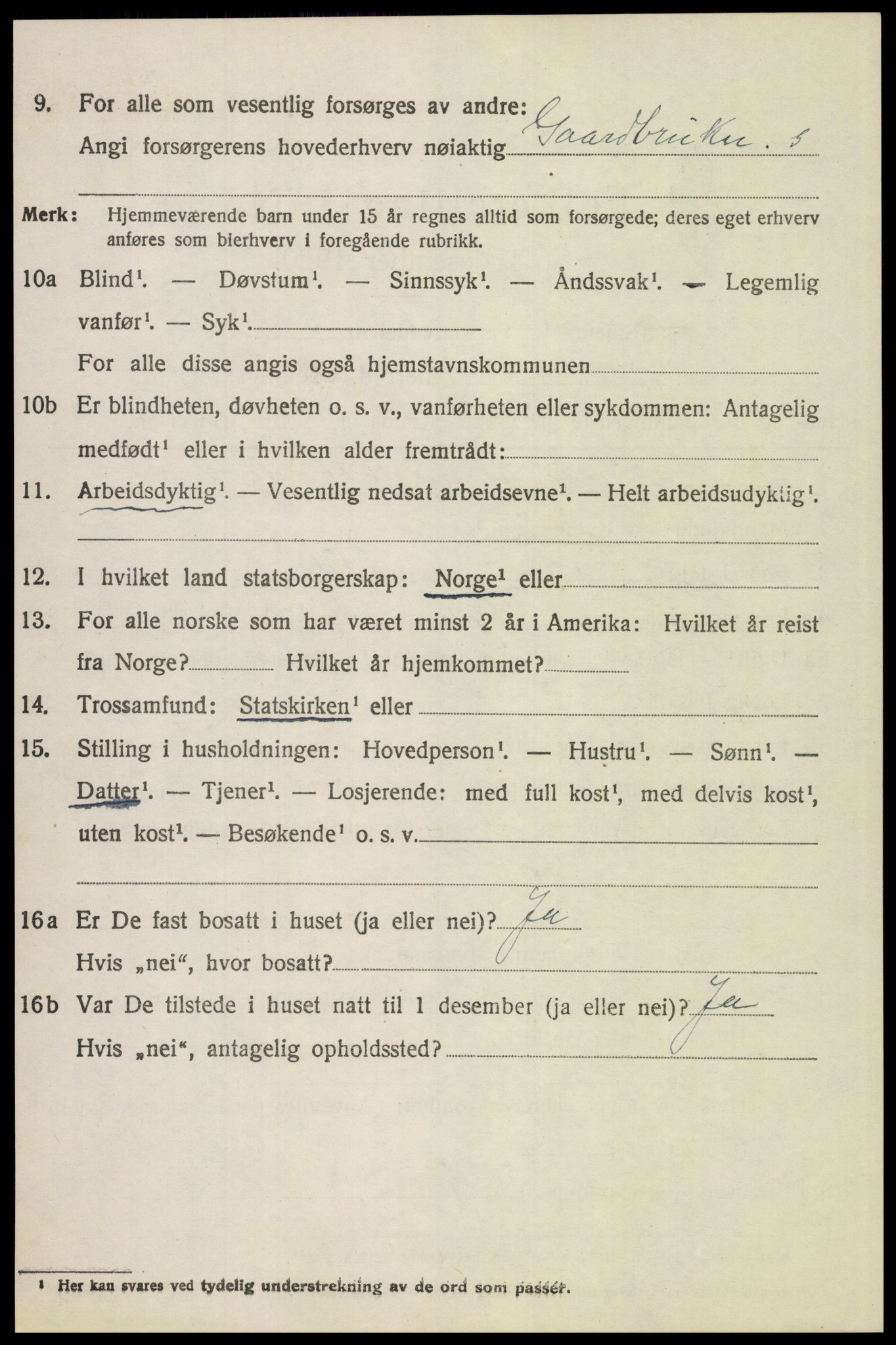 SAH, 1920 census for Tolga, 1920, p. 7372