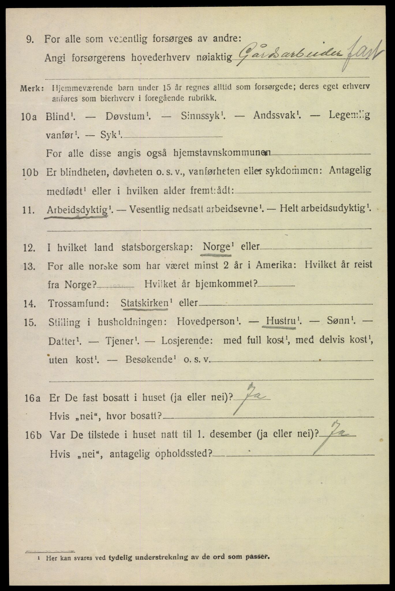 SAH, 1920 census for Nord-Odal, 1920, p. 7084