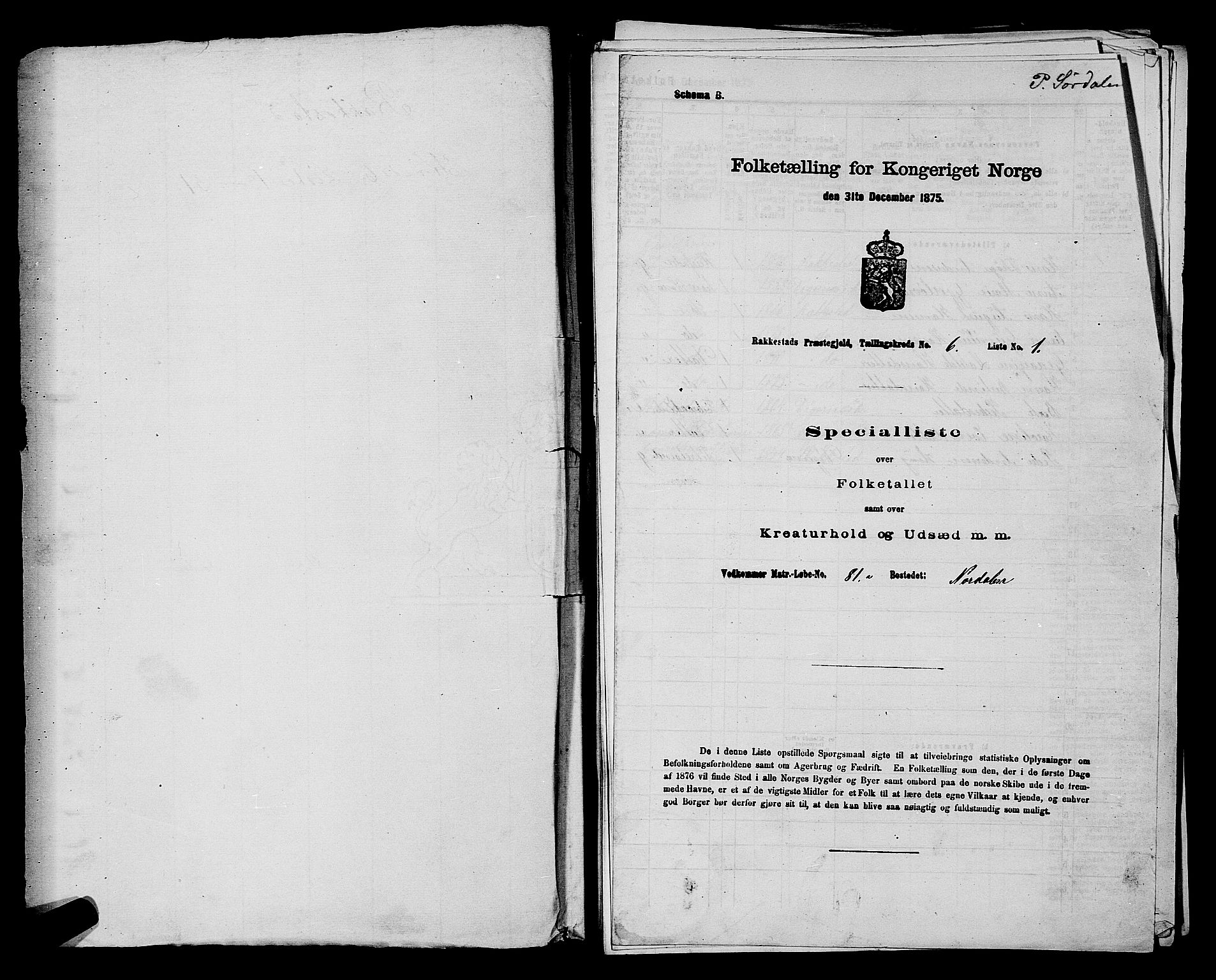 RA, 1875 census for 0128P Rakkestad, 1875, p. 670