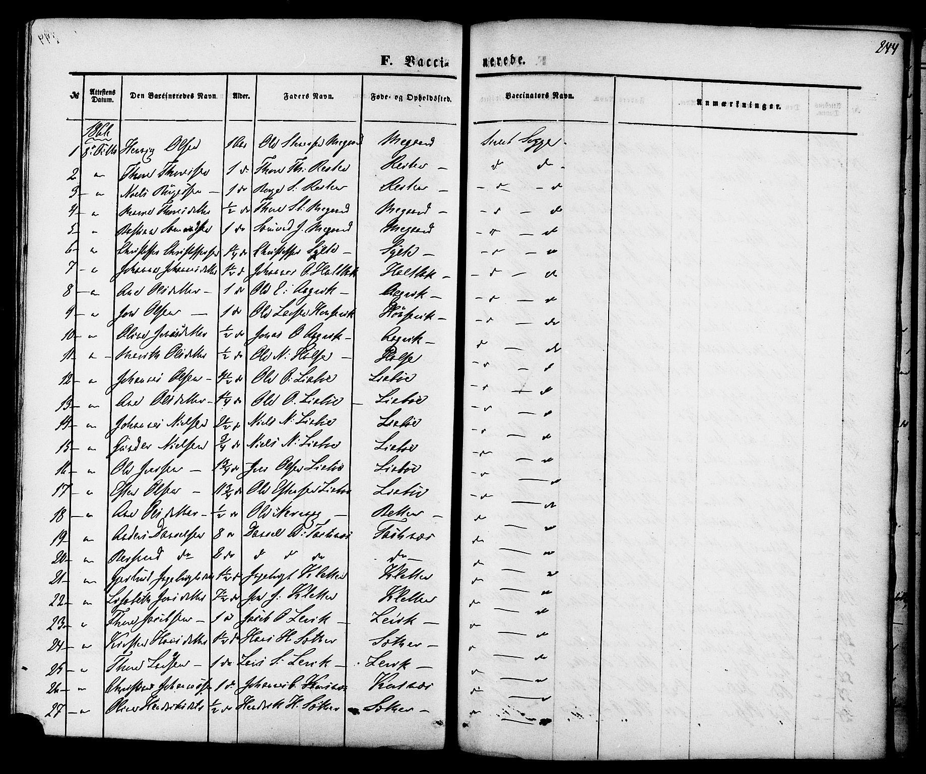 Ministerialprotokoller, klokkerbøker og fødselsregistre - Møre og Romsdal, AV/SAT-A-1454/576/L0884: Parish register (official) no. 576A02, 1865-1879, p. 244