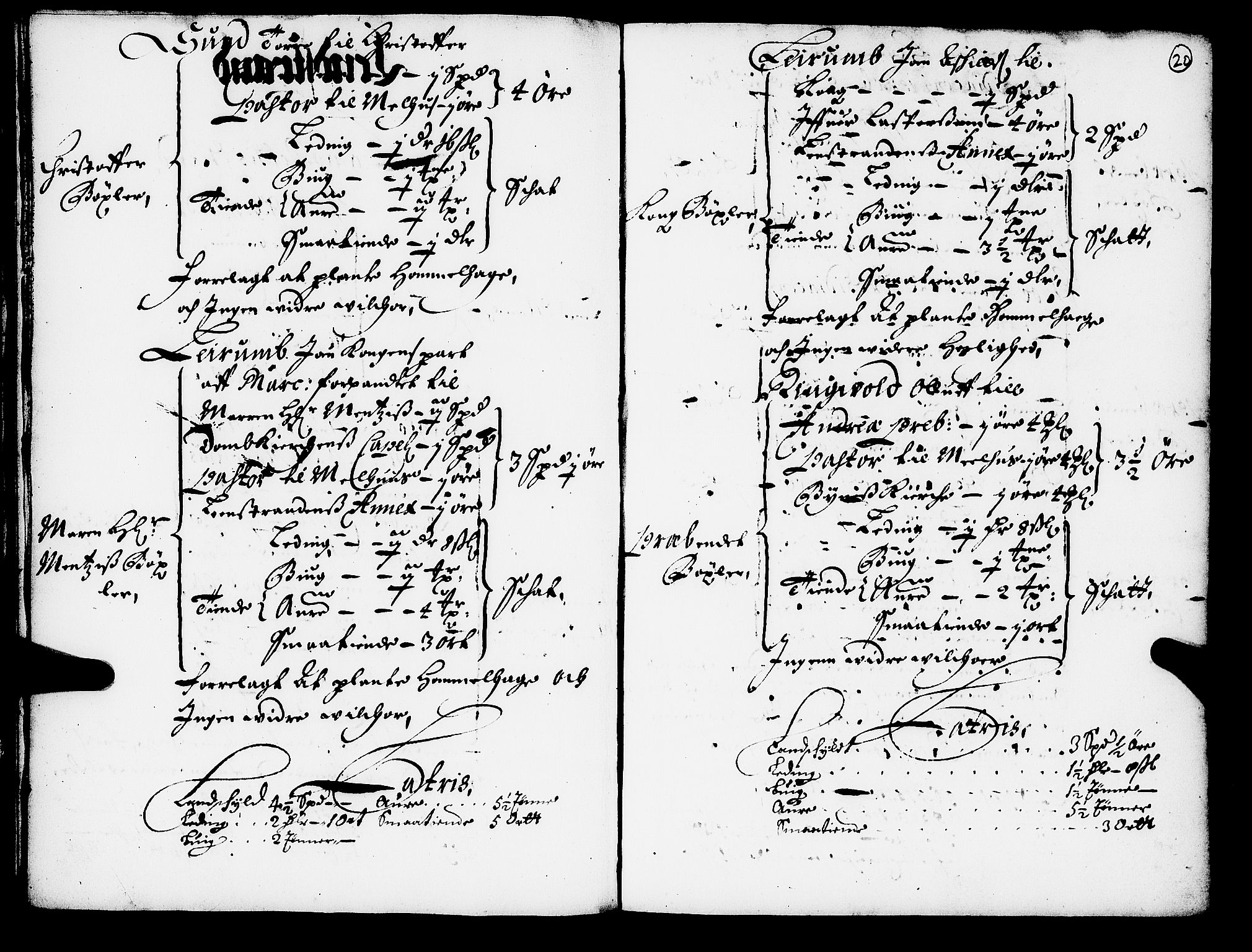 Rentekammeret inntil 1814, Realistisk ordnet avdeling, AV/RA-EA-4070/N/Nb/Nba/L0052: Strinda len, 1667, p. 19b-20a