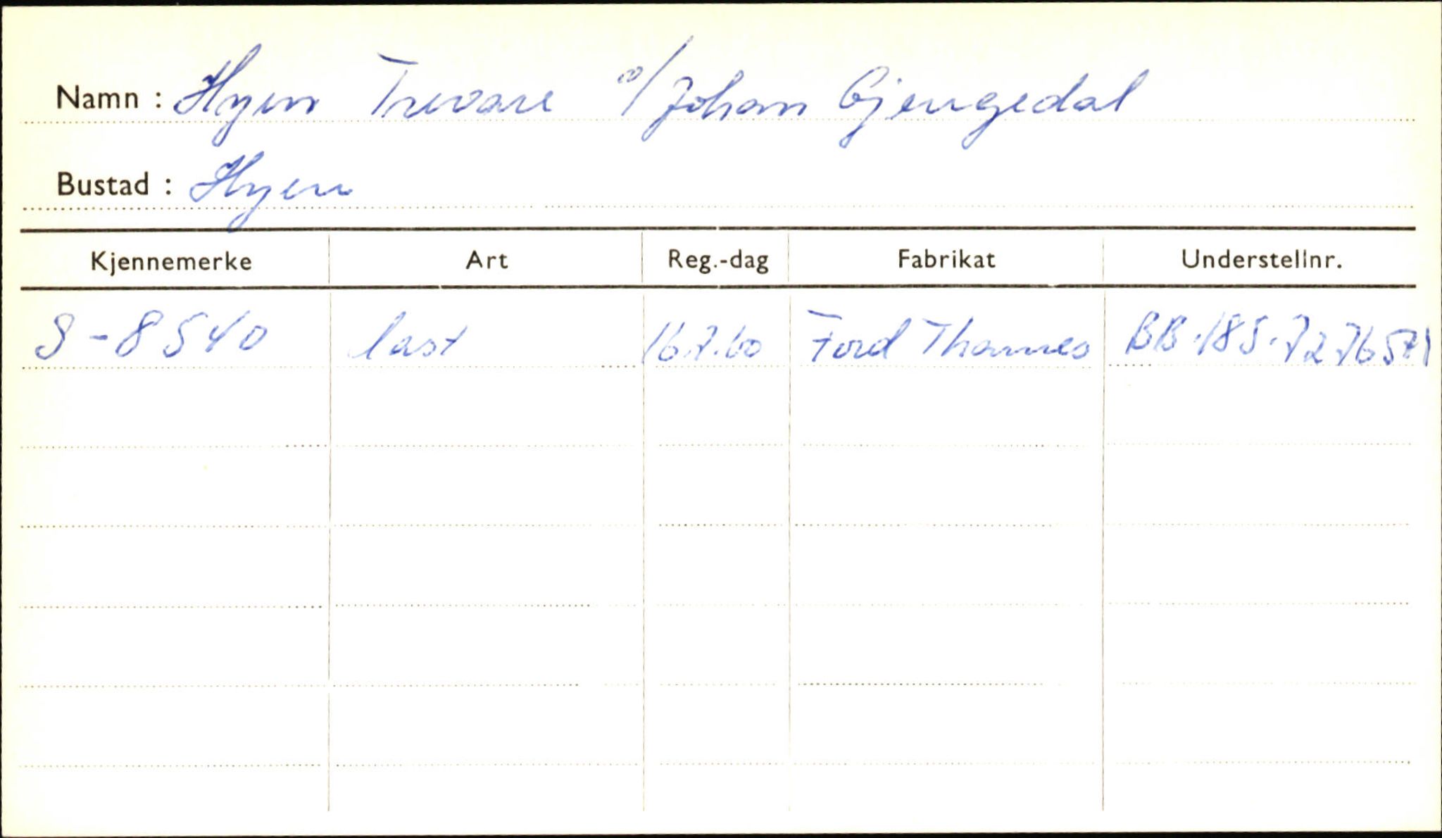 Statens vegvesen, Sogn og Fjordane vegkontor, SAB/A-5301/4/F/L0001A: Eigarregister Fjordane til 1.6.1961, 1930-1961, p. 800