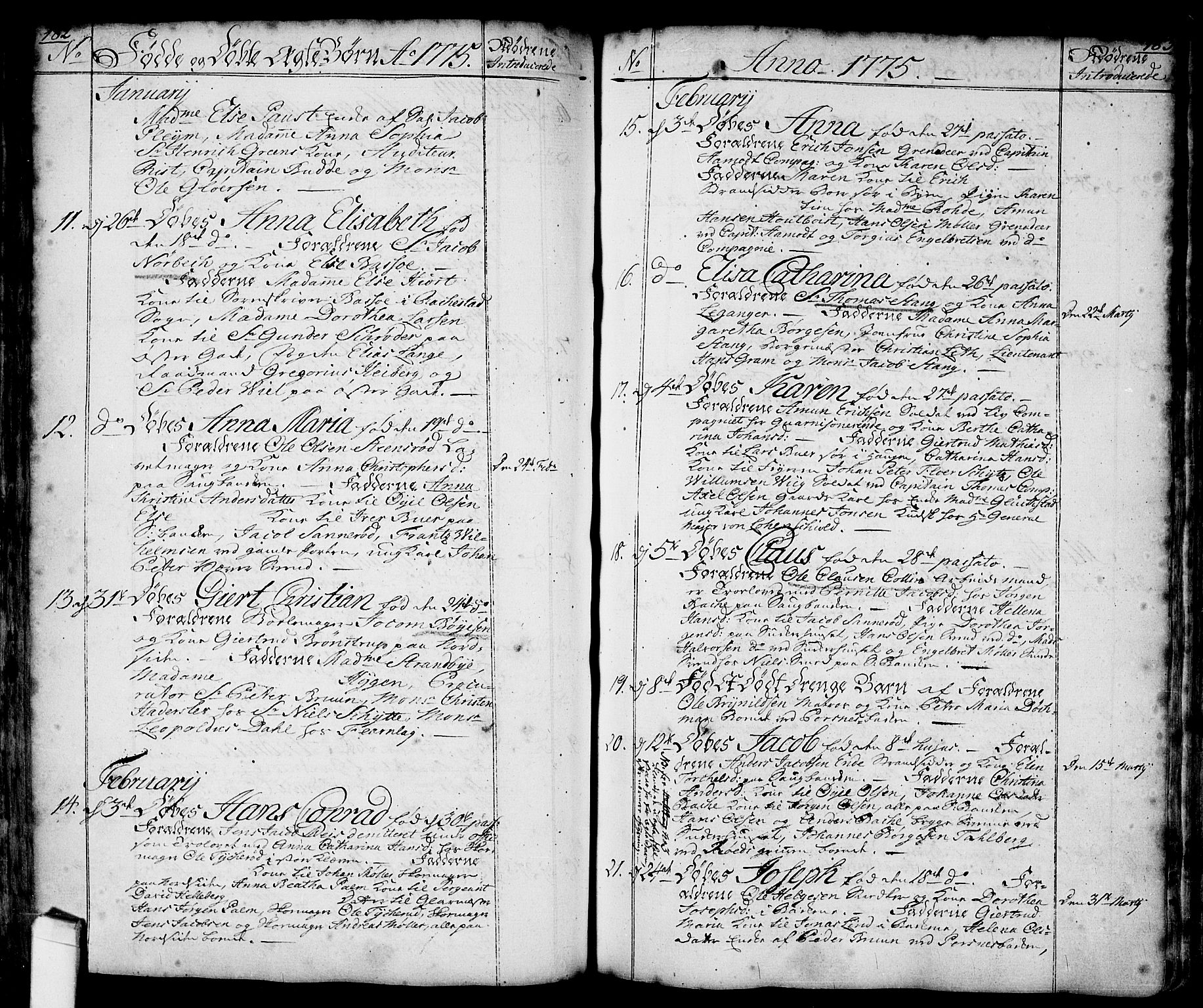 Halden prestekontor Kirkebøker, SAO/A-10909/F/Fa/L0001: Parish register (official) no. I 1, 1758-1791, p. 182-183