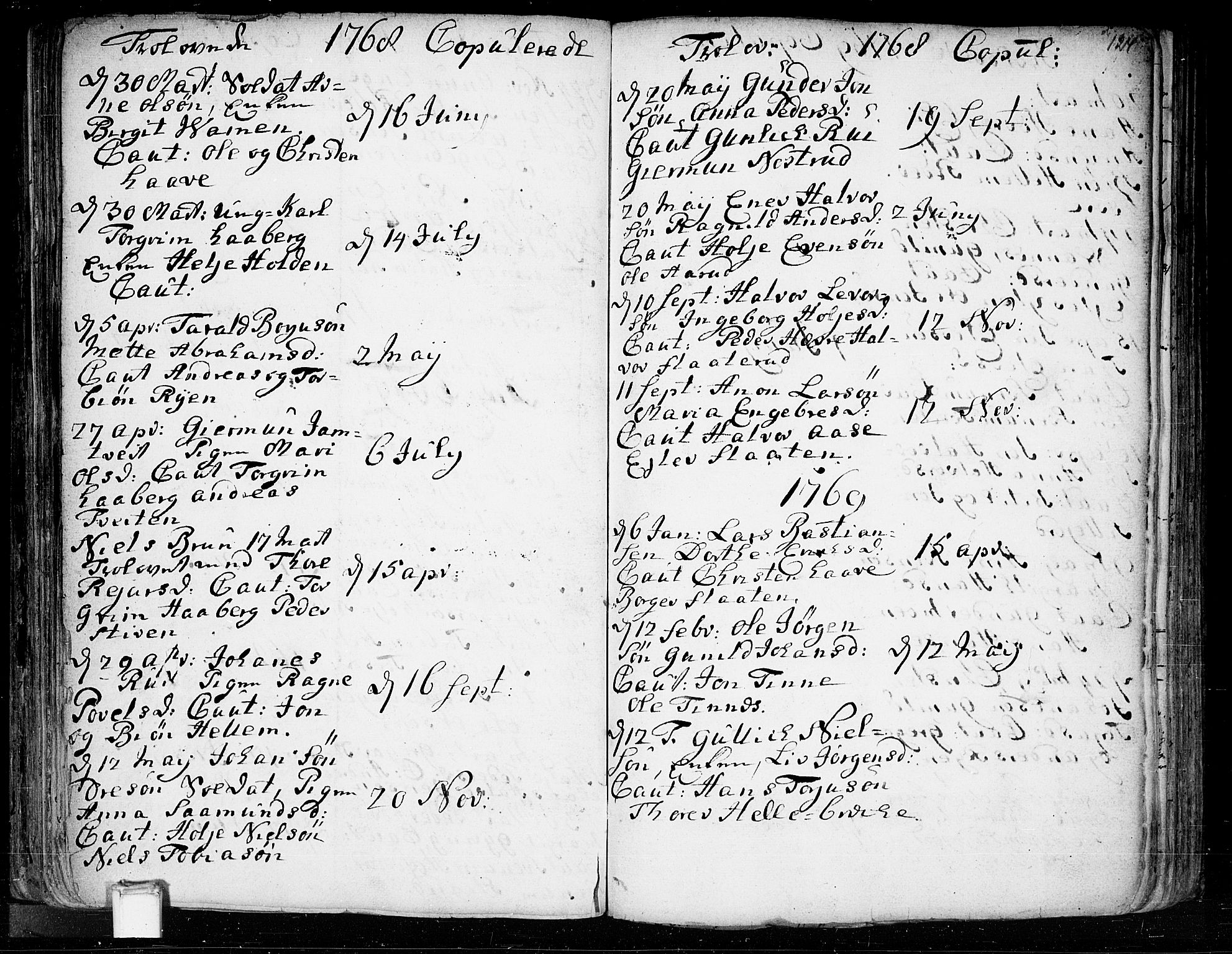 Heddal kirkebøker, SAKO/A-268/F/Fa/L0003: Parish register (official) no. I 3, 1723-1783, p. 124