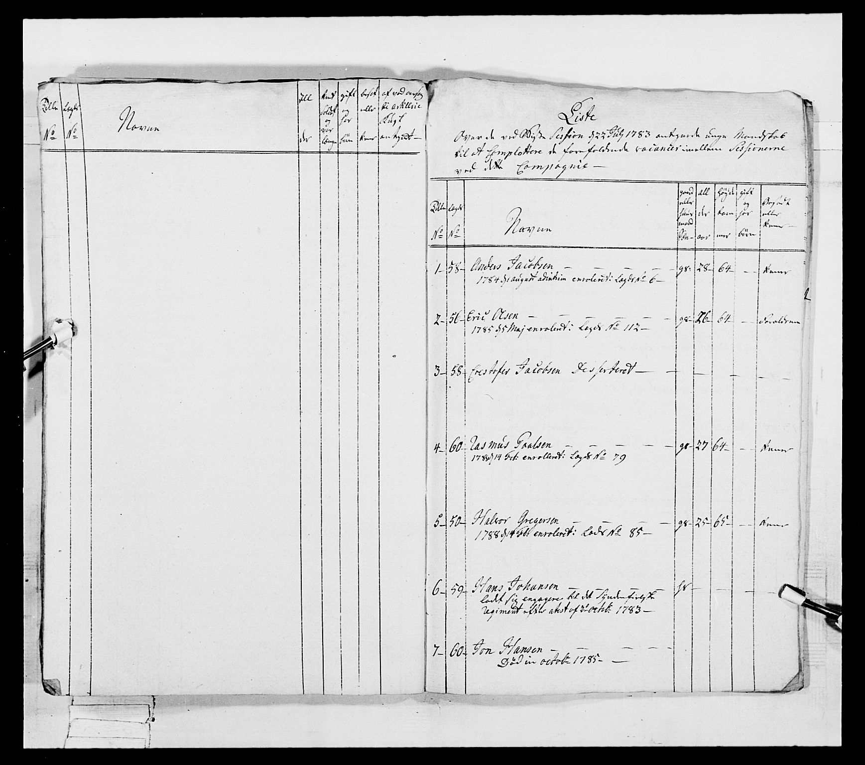 Generalitets- og kommissariatskollegiet, Det kongelige norske kommissariatskollegium, AV/RA-EA-5420/E/Eh/L0039: 1. Akershusiske nasjonale infanteriregiment, 1789, p. 157