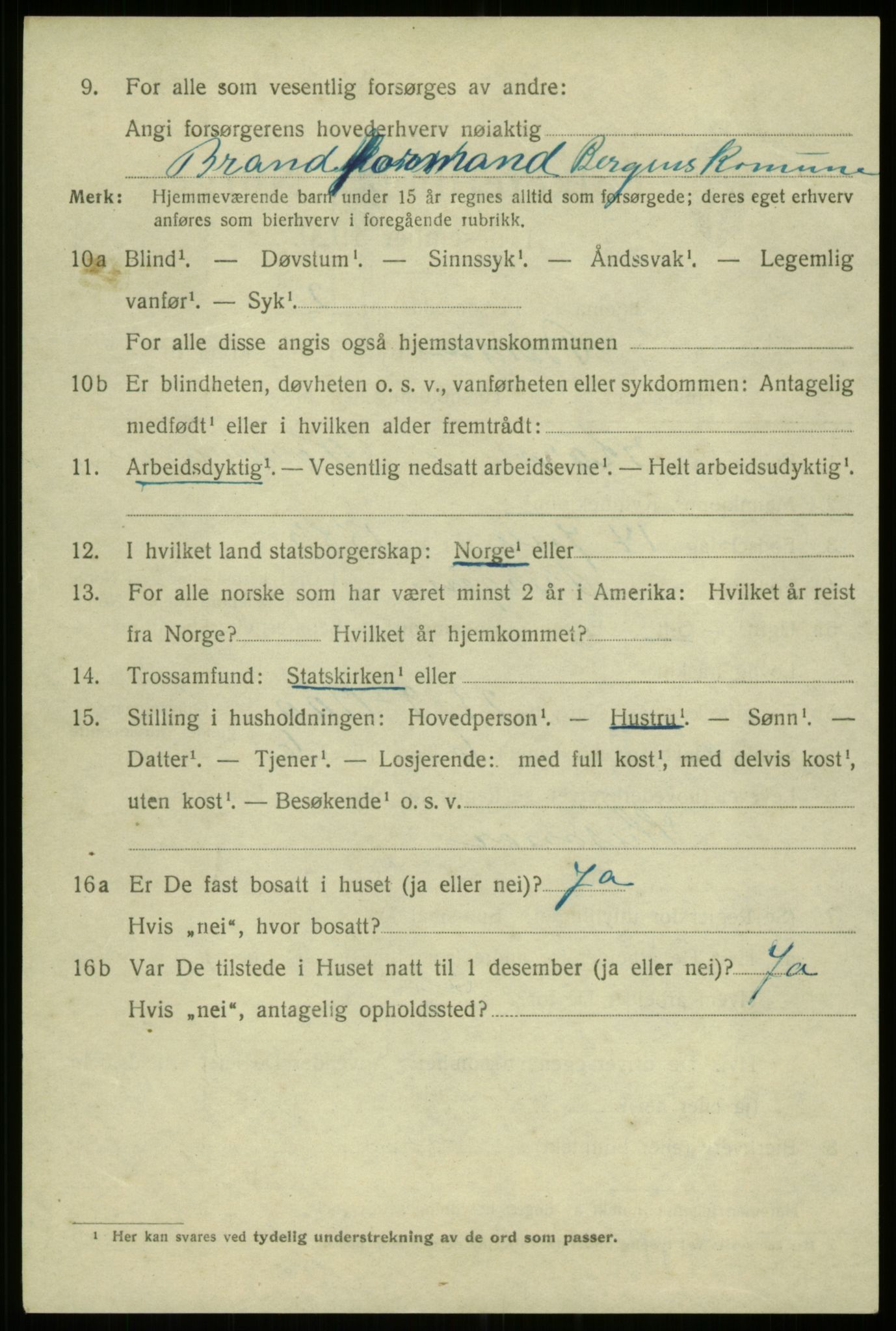 SAB, 1920 census for Bergen, 1920, p. 187766