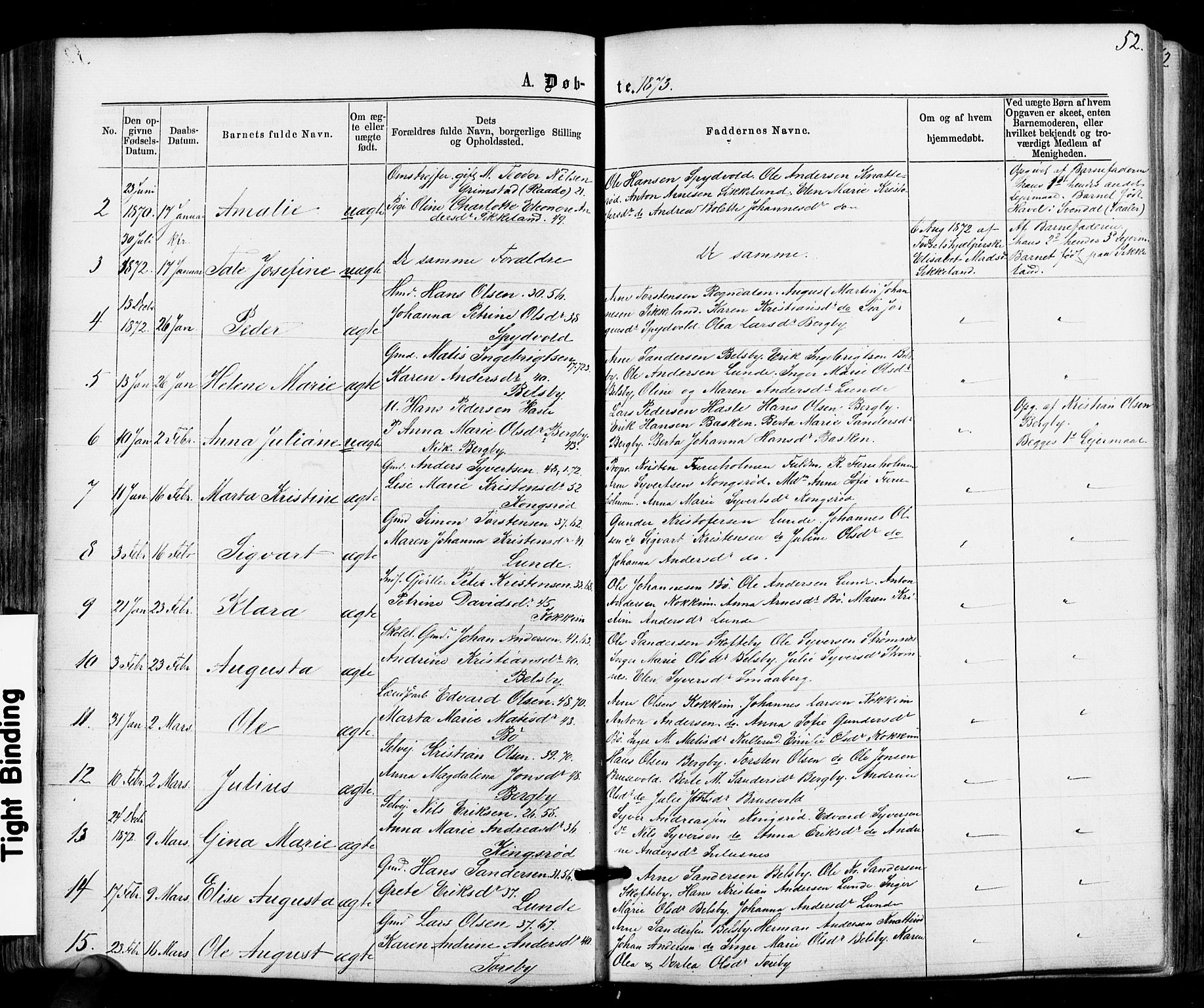 Varteig prestekontor Kirkebøker, SAO/A-10447a/F/Fa/L0001: Parish register (official) no. 1, 1861-1877, p. 52