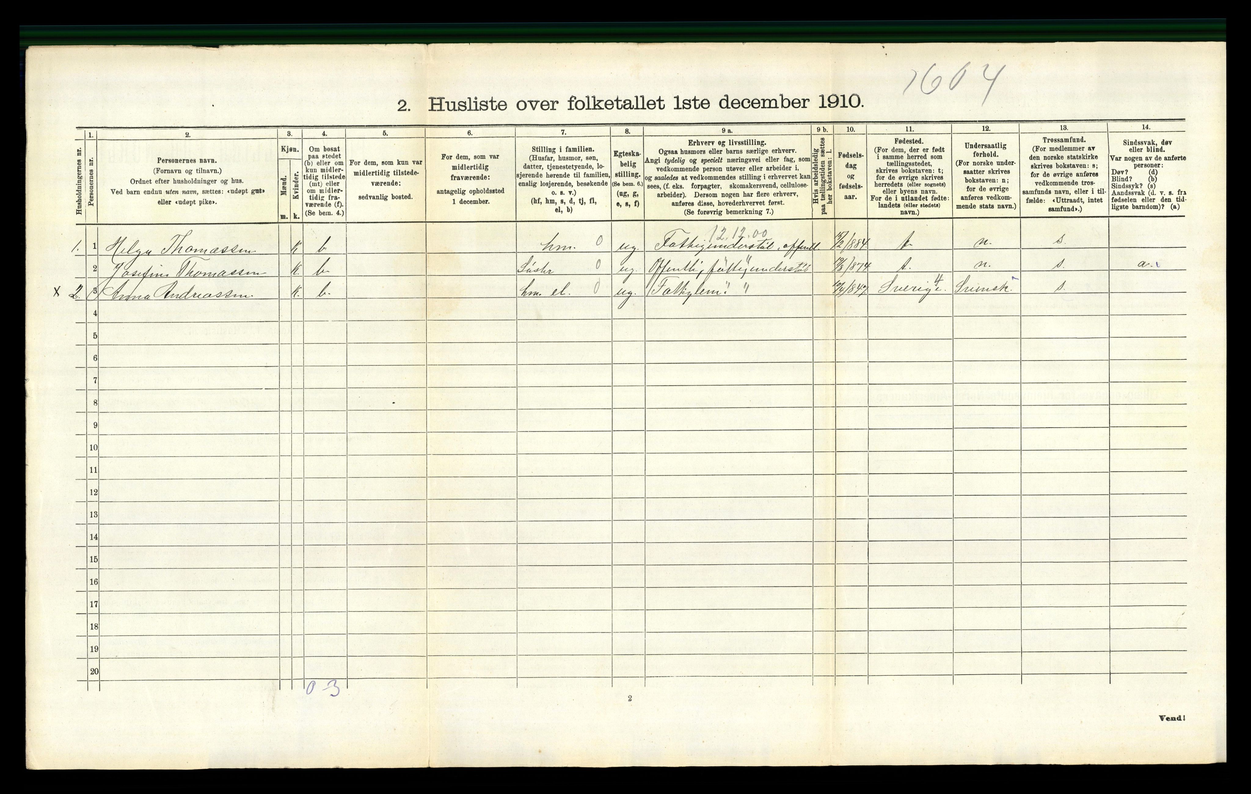 RA, 1910 census for Våle, 1910, p. 595