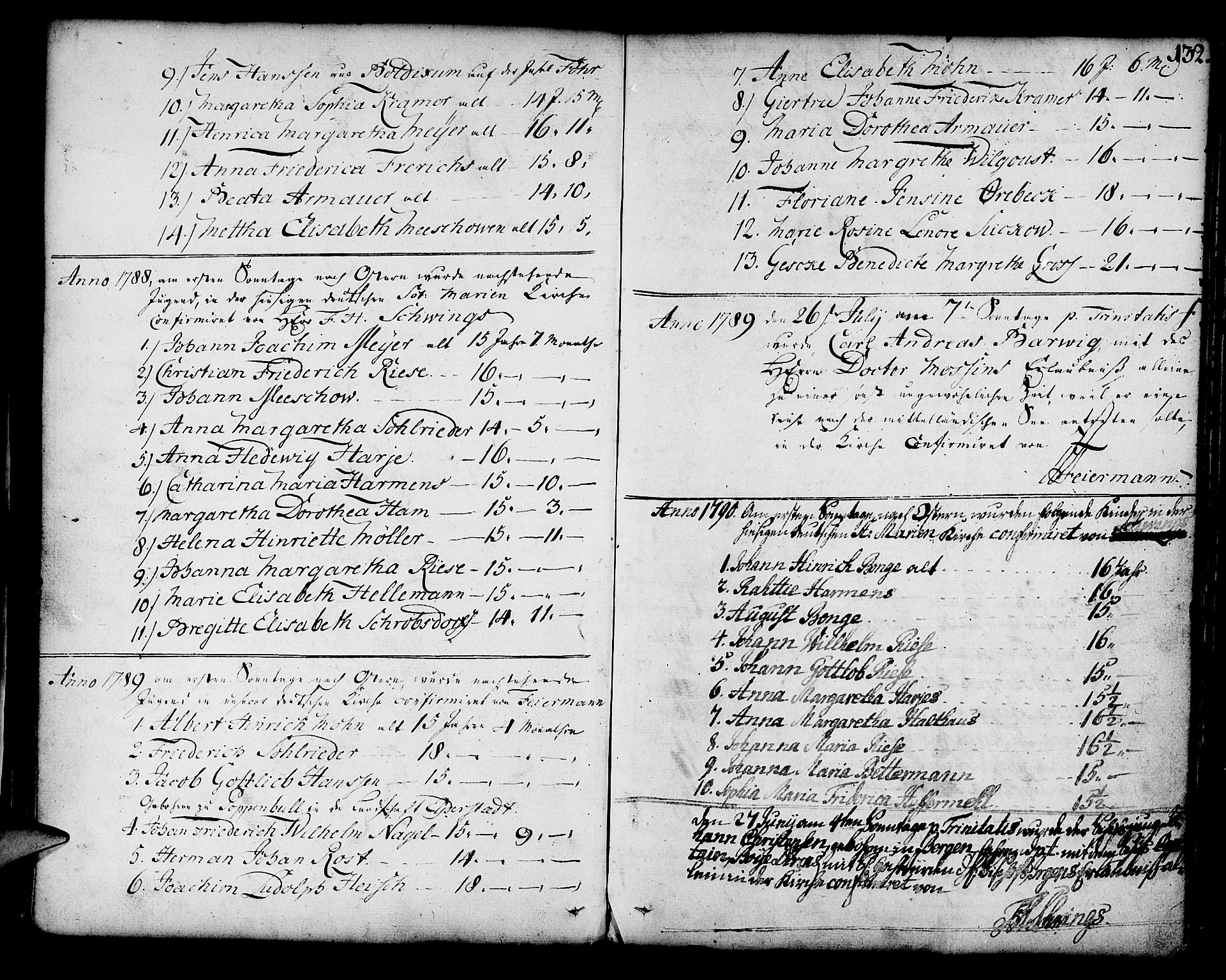 Mariakirken Sokneprestembete, SAB/A-76901/H/Haa/L0003: Parish register (official) no. A 3, 1786-1815, p. 132