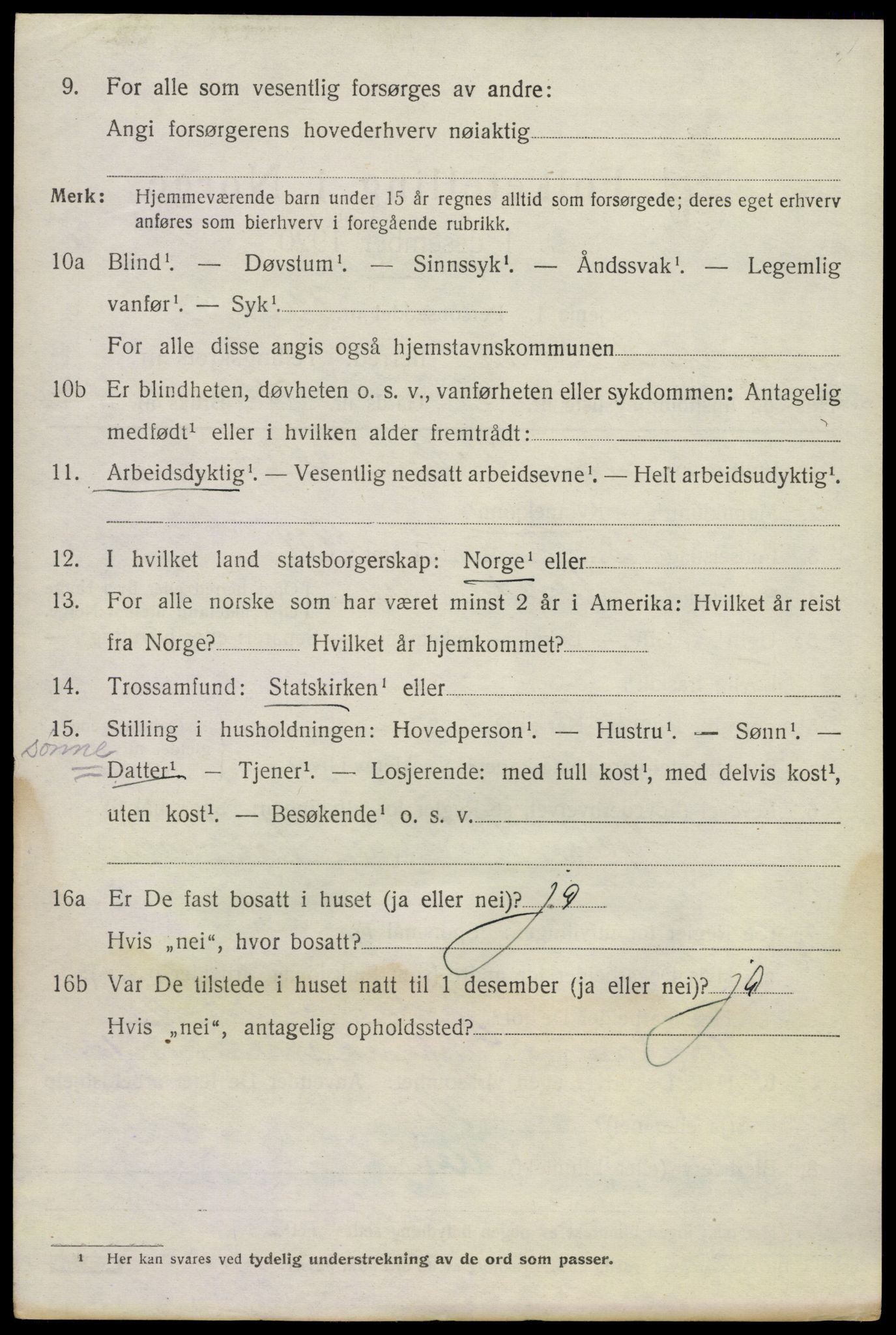 SAKO, 1920 census for Sauherad, 1920, p. 2310