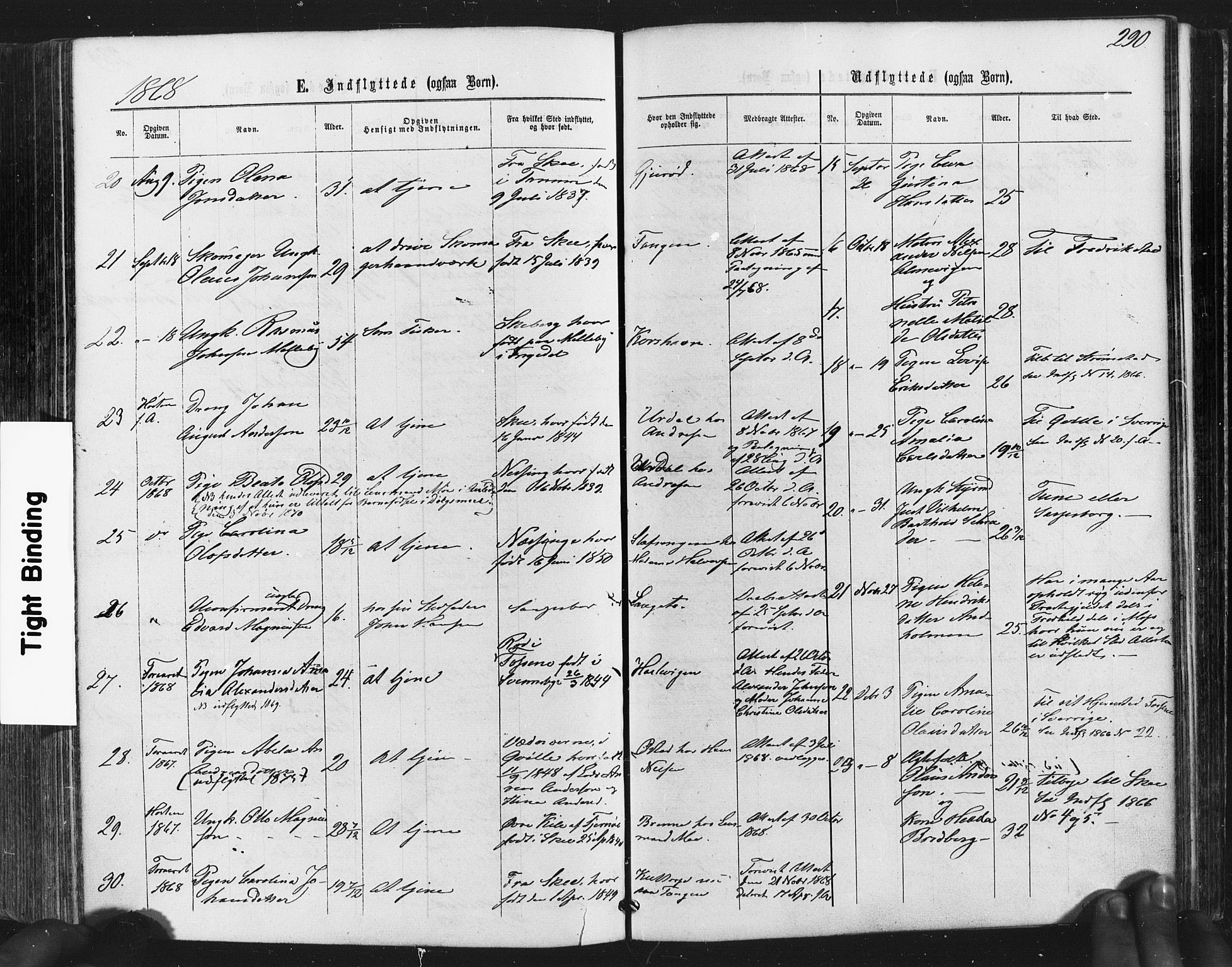 Hvaler prestekontor Kirkebøker, SAO/A-2001/F/Fa/L0007: Parish register (official) no. I 7, 1864-1878, p. 290