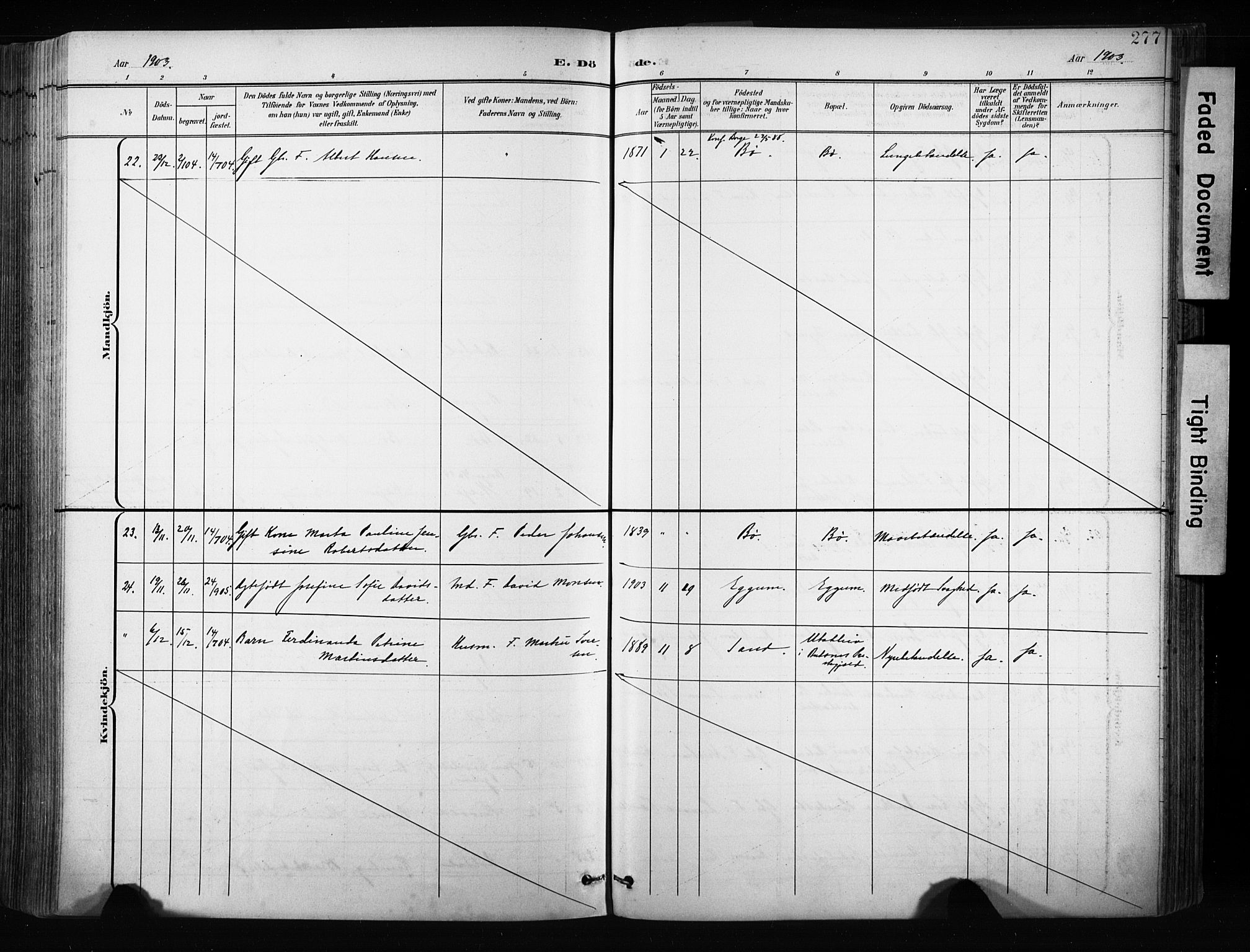 Ministerialprotokoller, klokkerbøker og fødselsregistre - Nordland, AV/SAT-A-1459/880/L1134: Parish register (official) no. 880A08, 1899-1908, p. 277