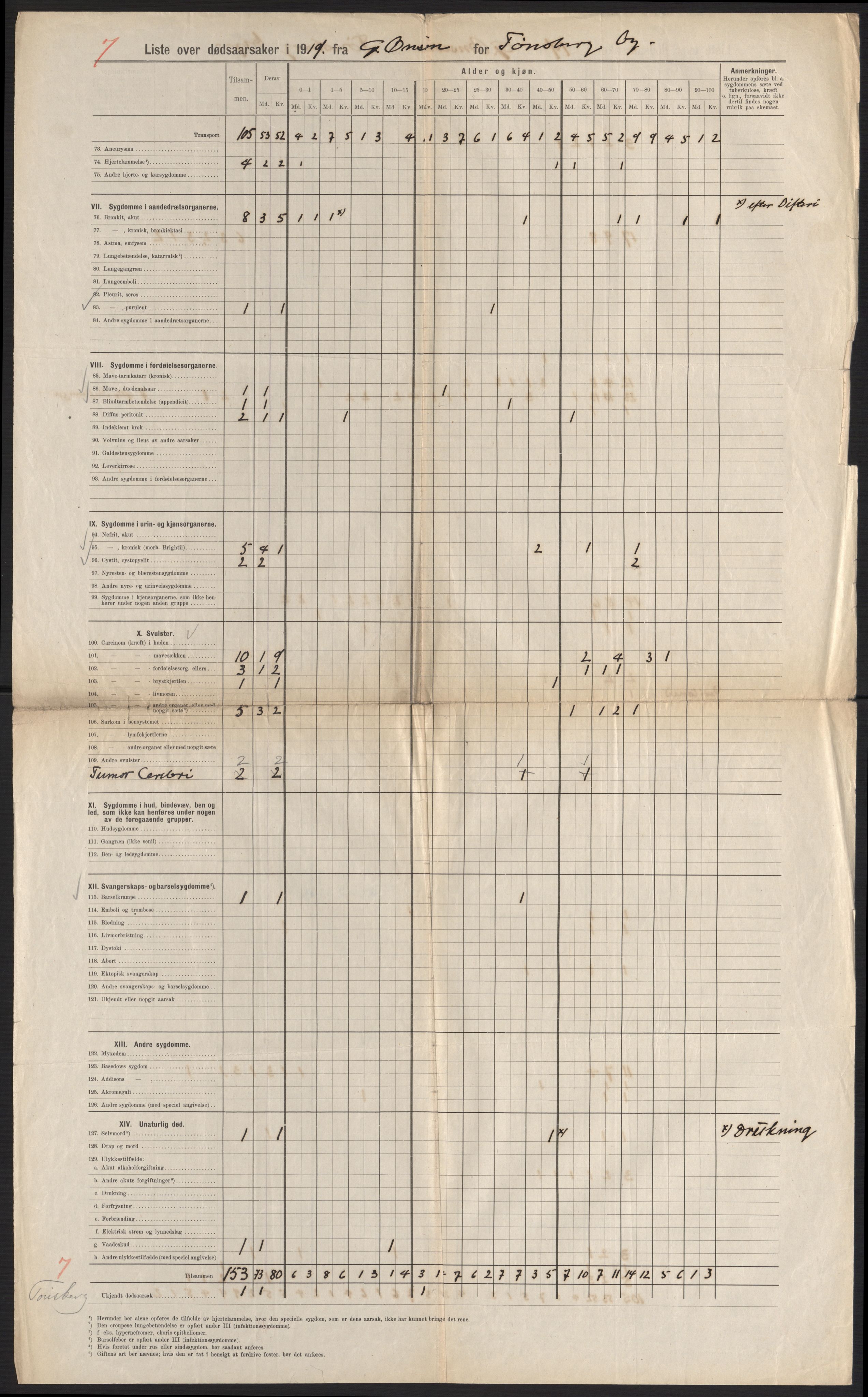 Medisinaldirektøren, Kontoret for lege- og sunnhetsvesen (MD I), AV/RA-S-4165/F/L0381: Jarlsberg og Larvik Amt (Vestfold fylke), 1919-1921, p. 31