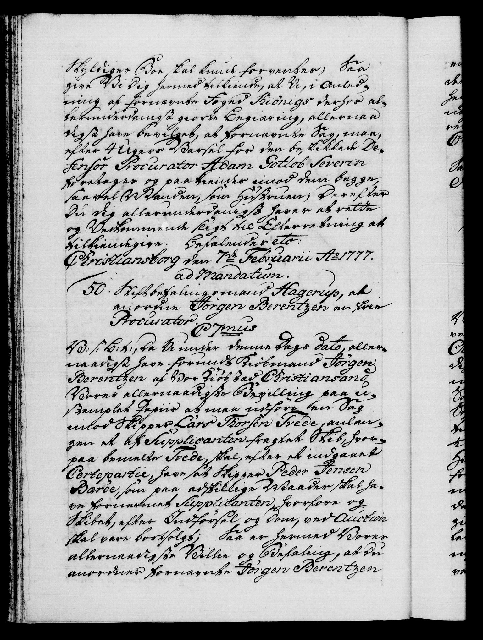 Danske Kanselli 1572-1799, AV/RA-EA-3023/F/Fc/Fca/Fcab/L0042: Norske tegnelser, 1777-1781, p. 24b