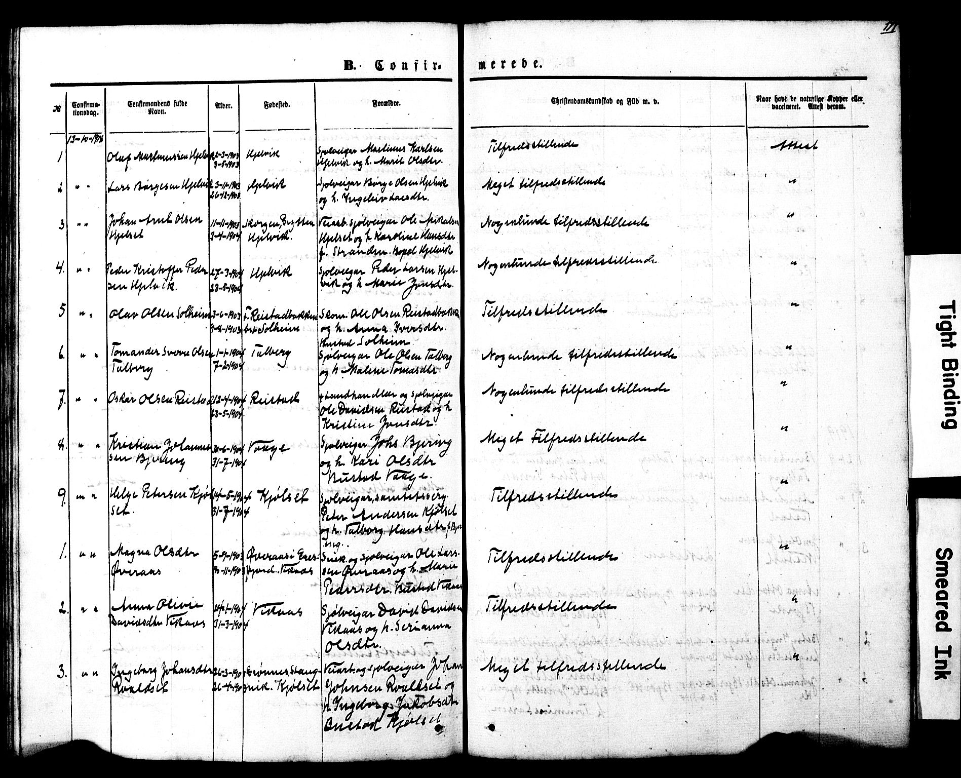 Ministerialprotokoller, klokkerbøker og fødselsregistre - Møre og Romsdal, SAT/A-1454/550/L0618: Parish register (copy) no. 550C01, 1870-1927, p. 177