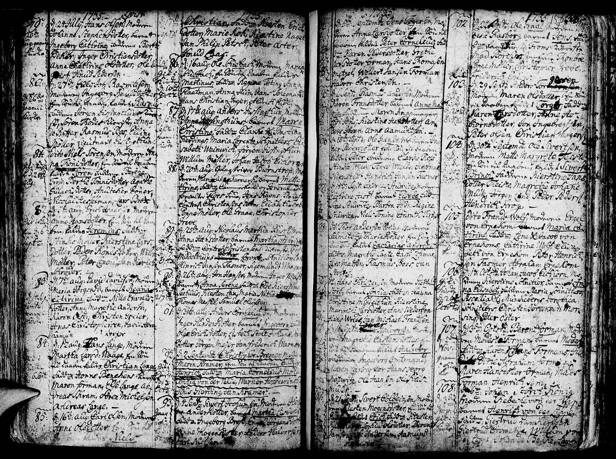 Nykirken Sokneprestembete, SAB/A-77101/H/Haa/L0003: Parish register (official) no. A 3, 1717-1764, p. 150