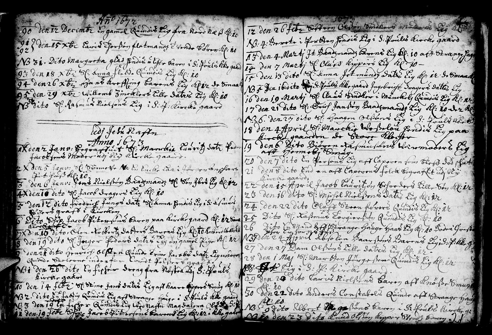 Nykirken Sokneprestembete, AV/SAB-A-77101/H/Haa/L0001: Parish register (official) no. A 1, 1668-1820, p. 21