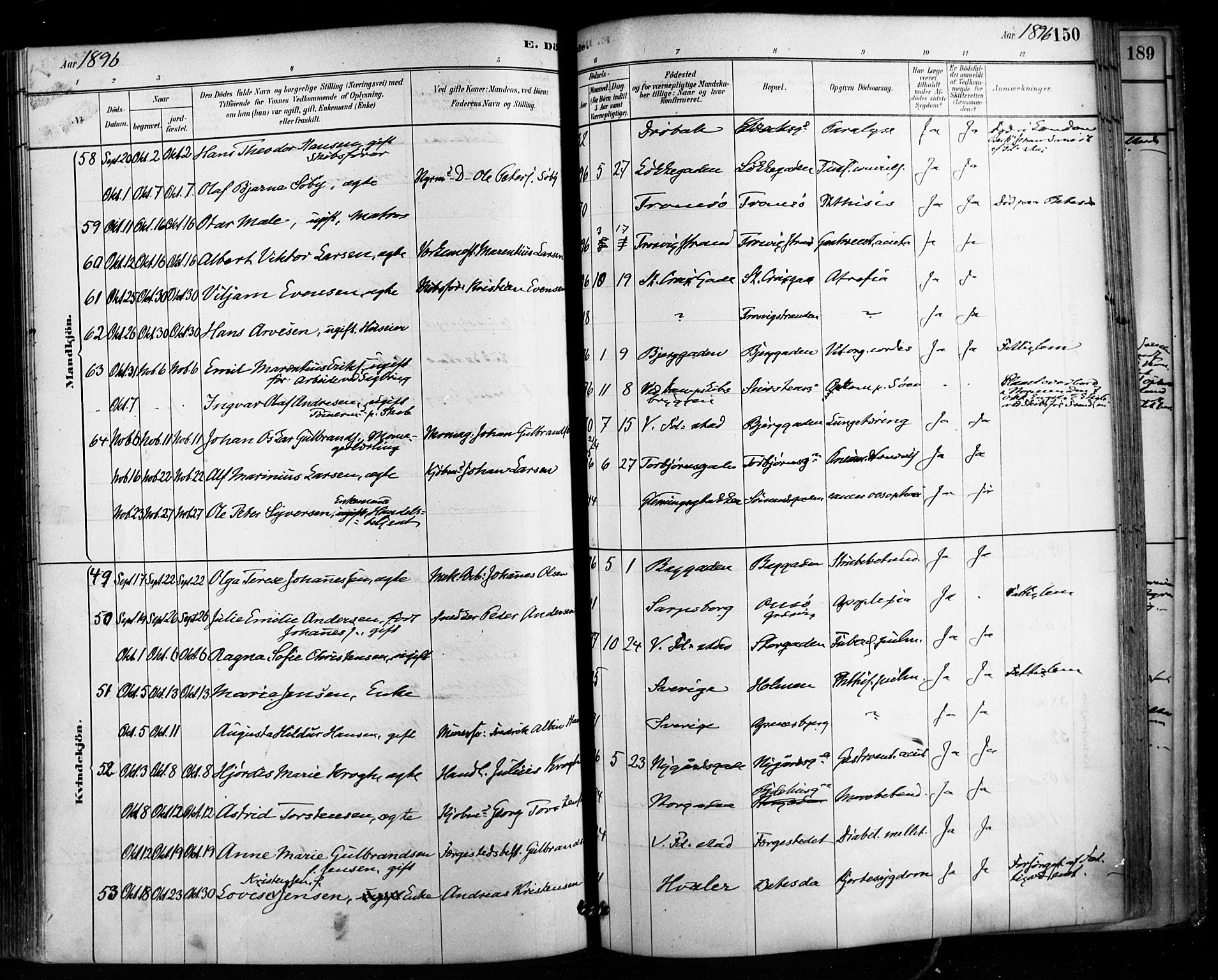 Fredrikstad domkirkes prestekontor Kirkebøker, SAO/A-10906/F/Fa/L0003: Parish register (official) no. 3, 1878-1904, p. 150