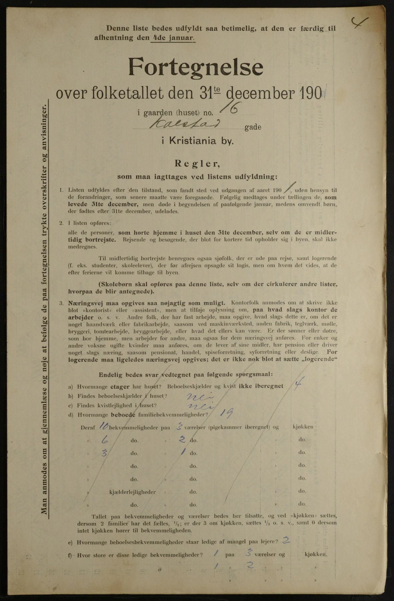 OBA, Municipal Census 1901 for Kristiania, 1901, p. 8080