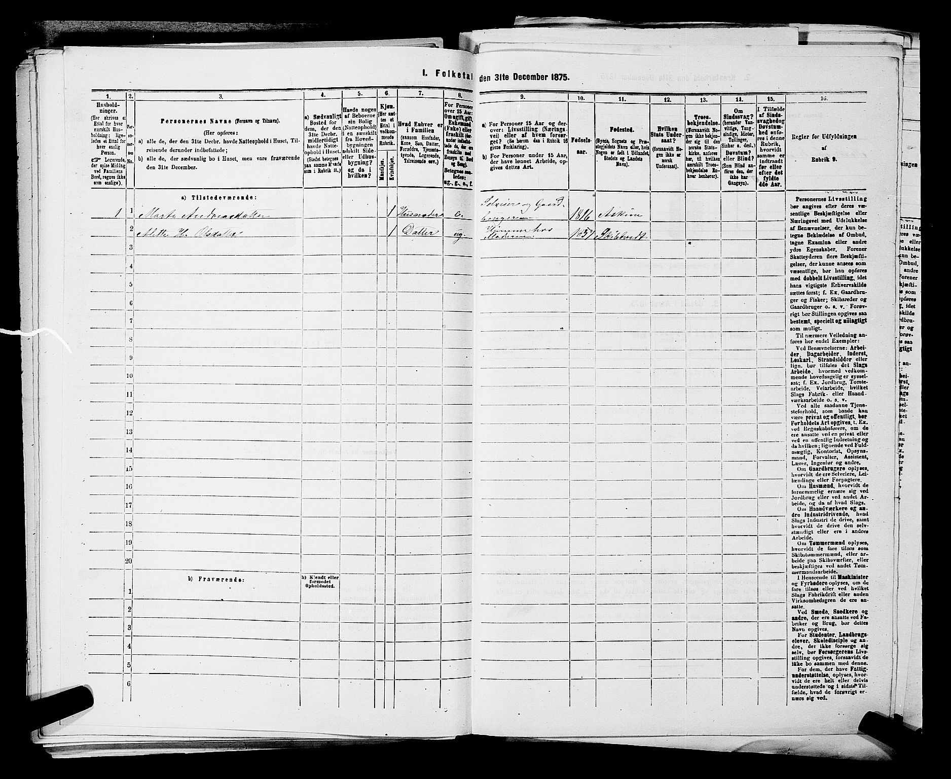 RA, 1875 census for 0127P Skiptvet, 1875, p. 203