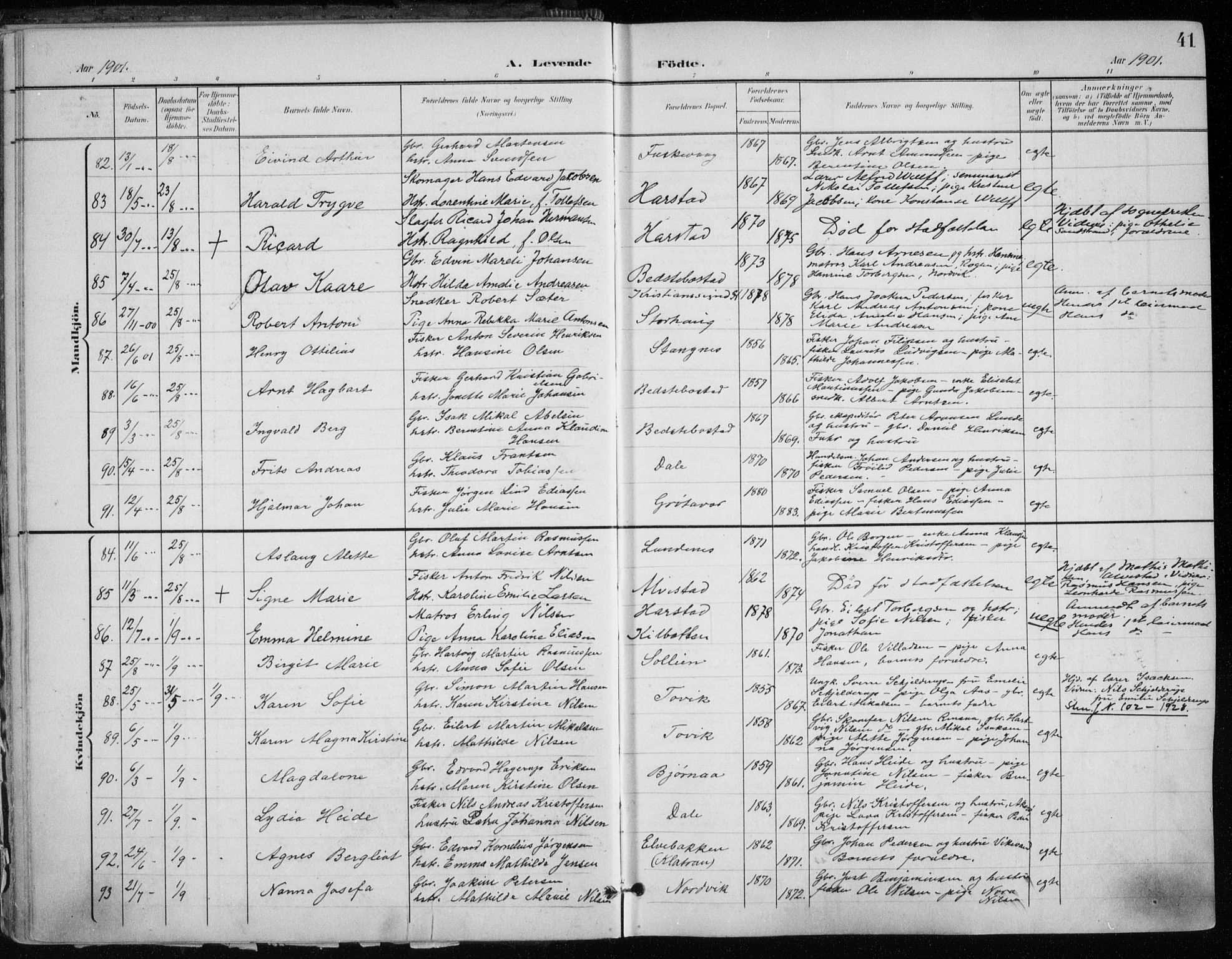 Trondenes sokneprestkontor, SATØ/S-1319/H/Ha/L0017kirke: Parish register (official) no. 17, 1899-1908, p. 41