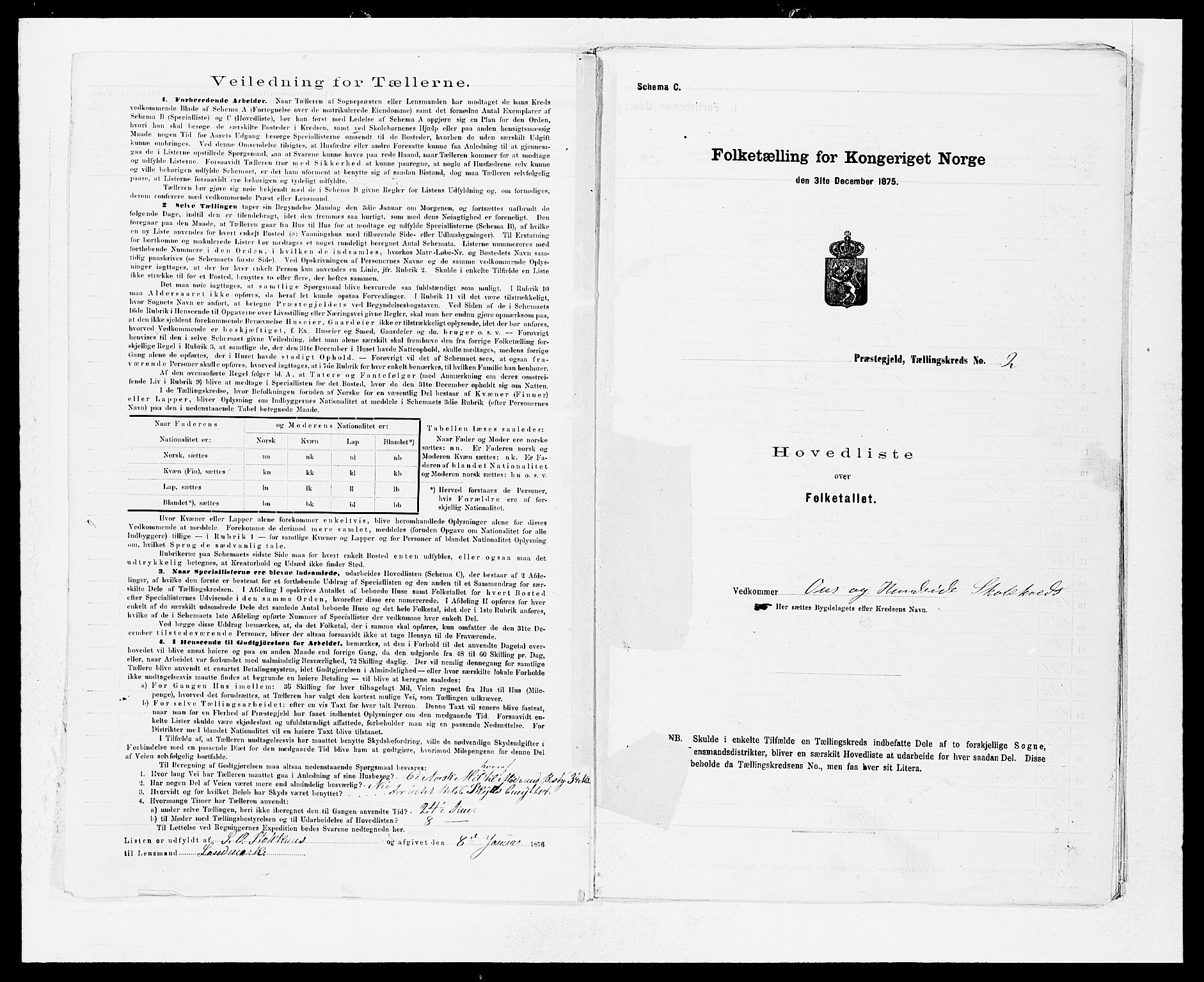 SAB, 1875 Census for 1443P Eid, 1875, p. 4