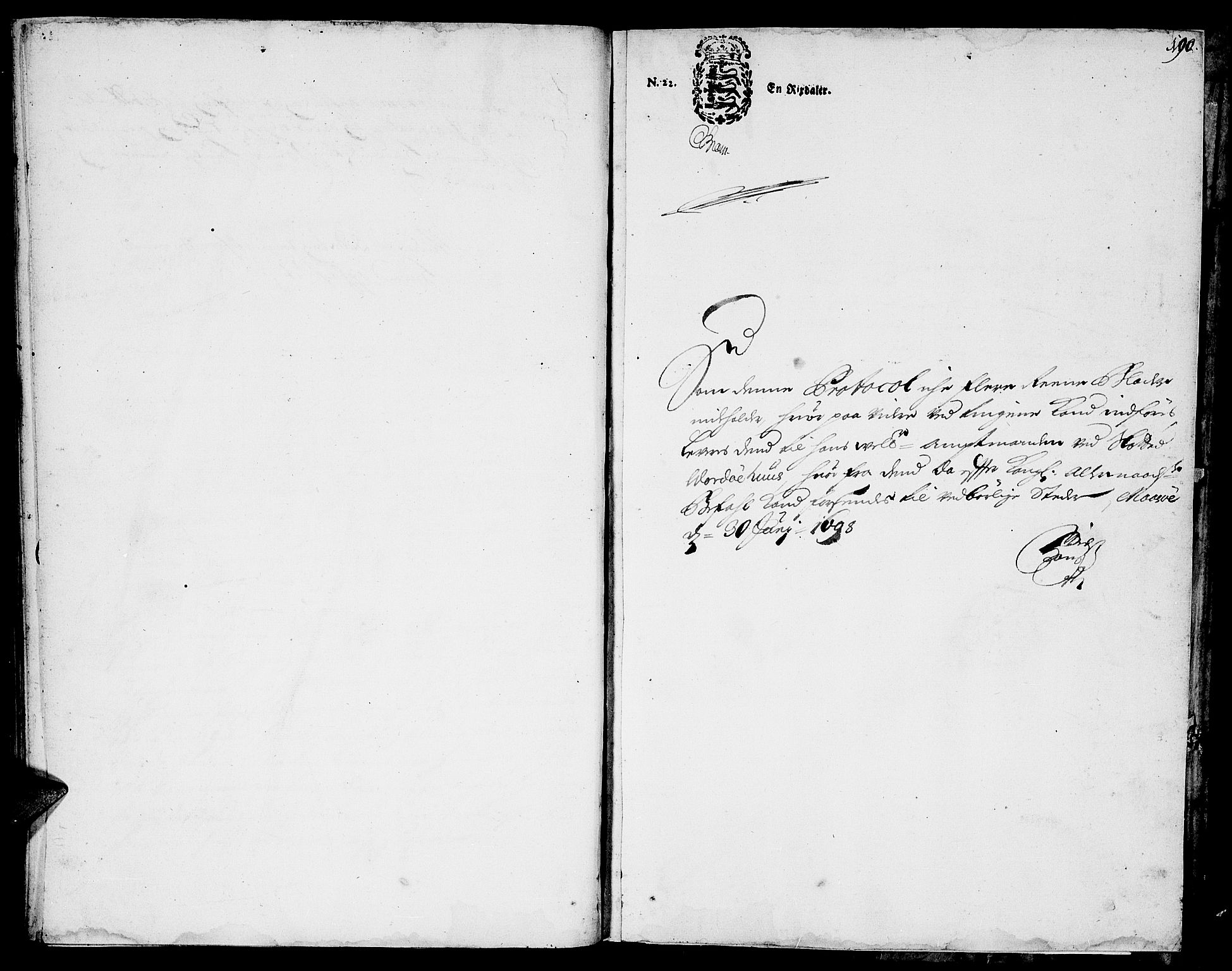 Finnmark sorenskriveri, AV/SATØ-S-0053/F/Fa/L0026: Justisprotokoller, 1696-1698, p. 190