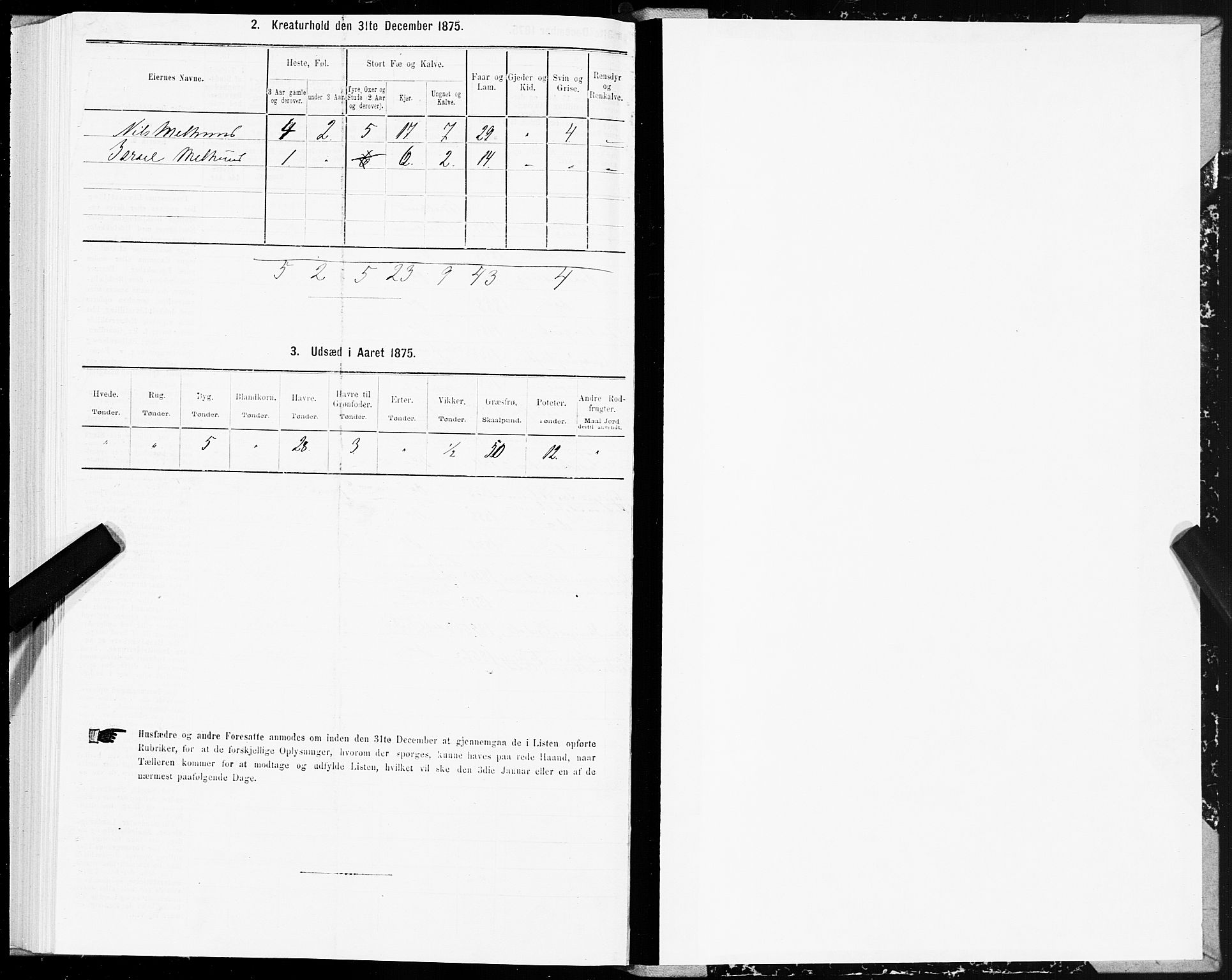 SAT, 1875 census for 1653P Melhus, 1875