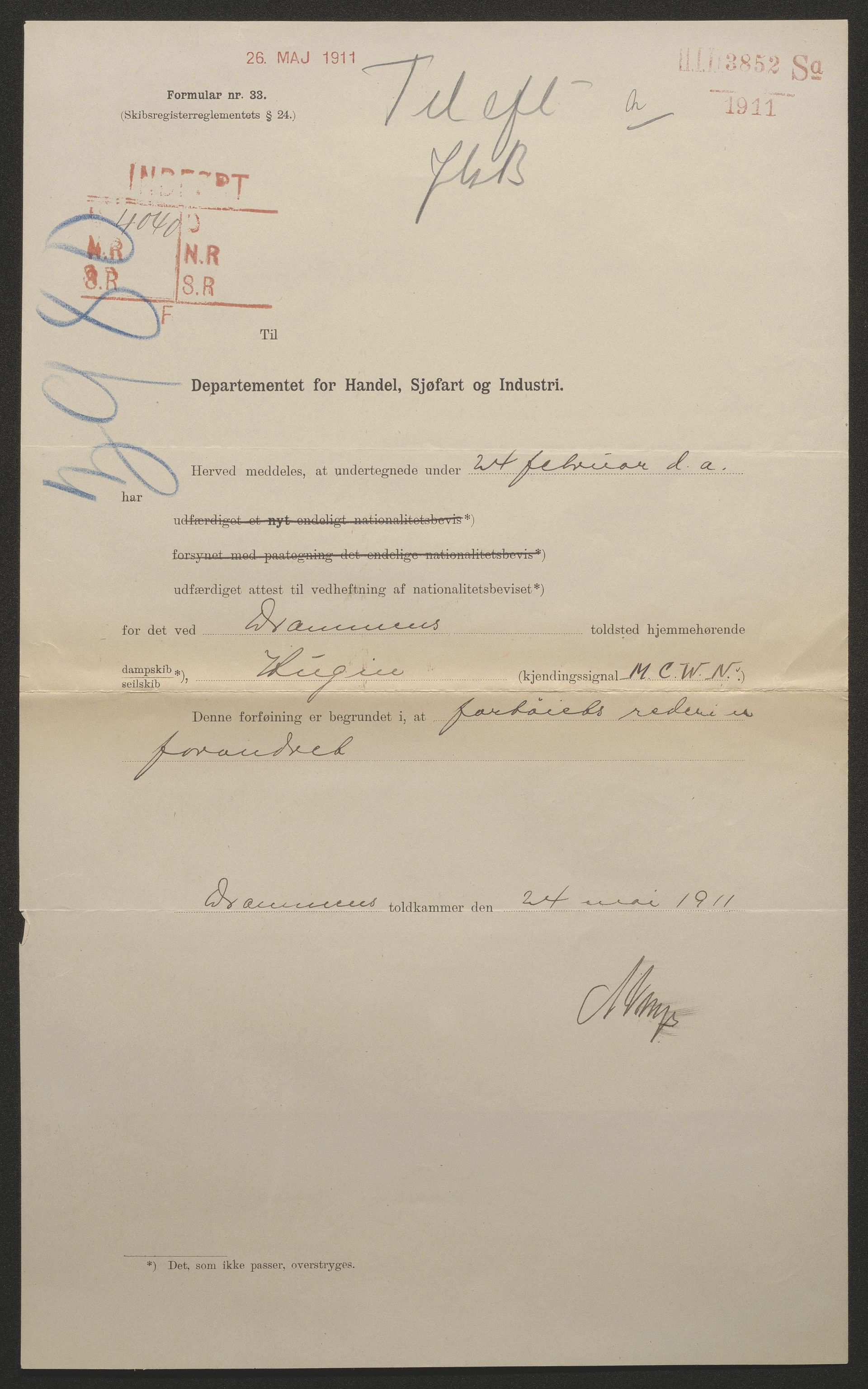Sjøfartsdirektoratet med forløpere, skipsmapper slettede skip, AV/RA-S-4998/F/Fa/L0519: --, 1850-1922, p. 319