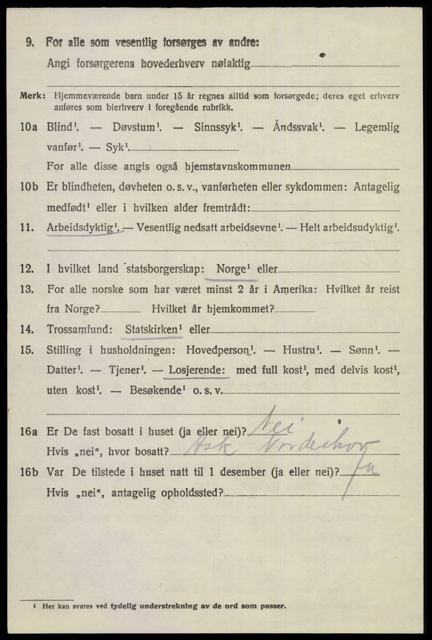 SAKO, 1920 census for Norderhov, 1920, p. 14549