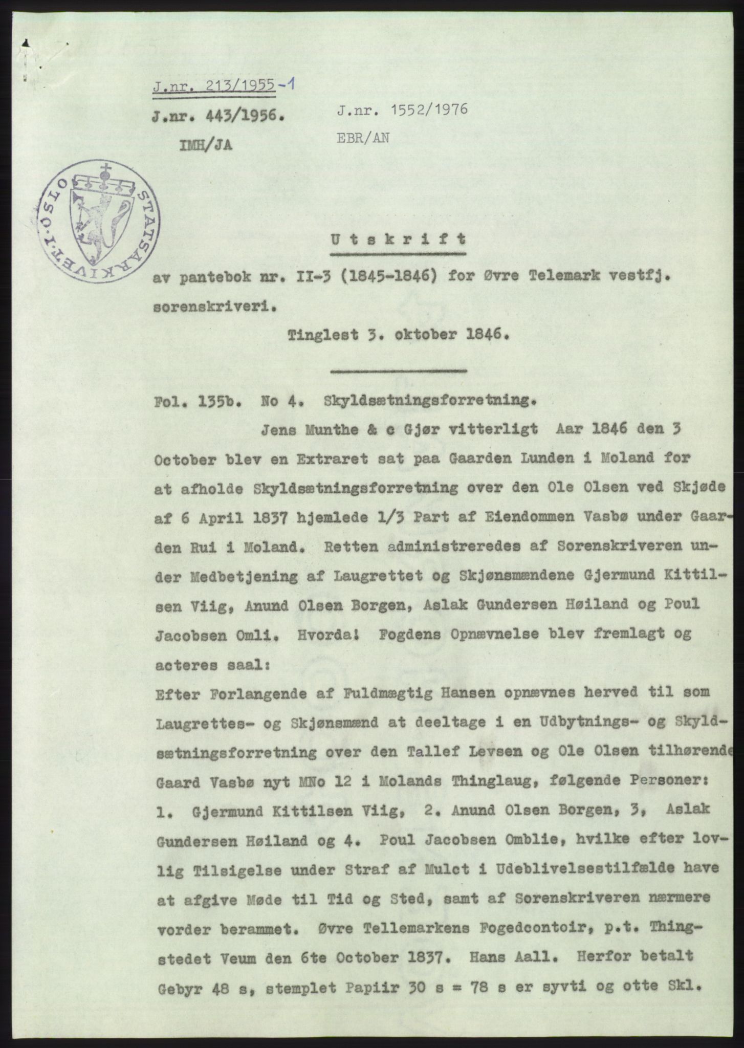 Statsarkivet i Kongsberg, SAKO/A-0001, 1955, p. 36