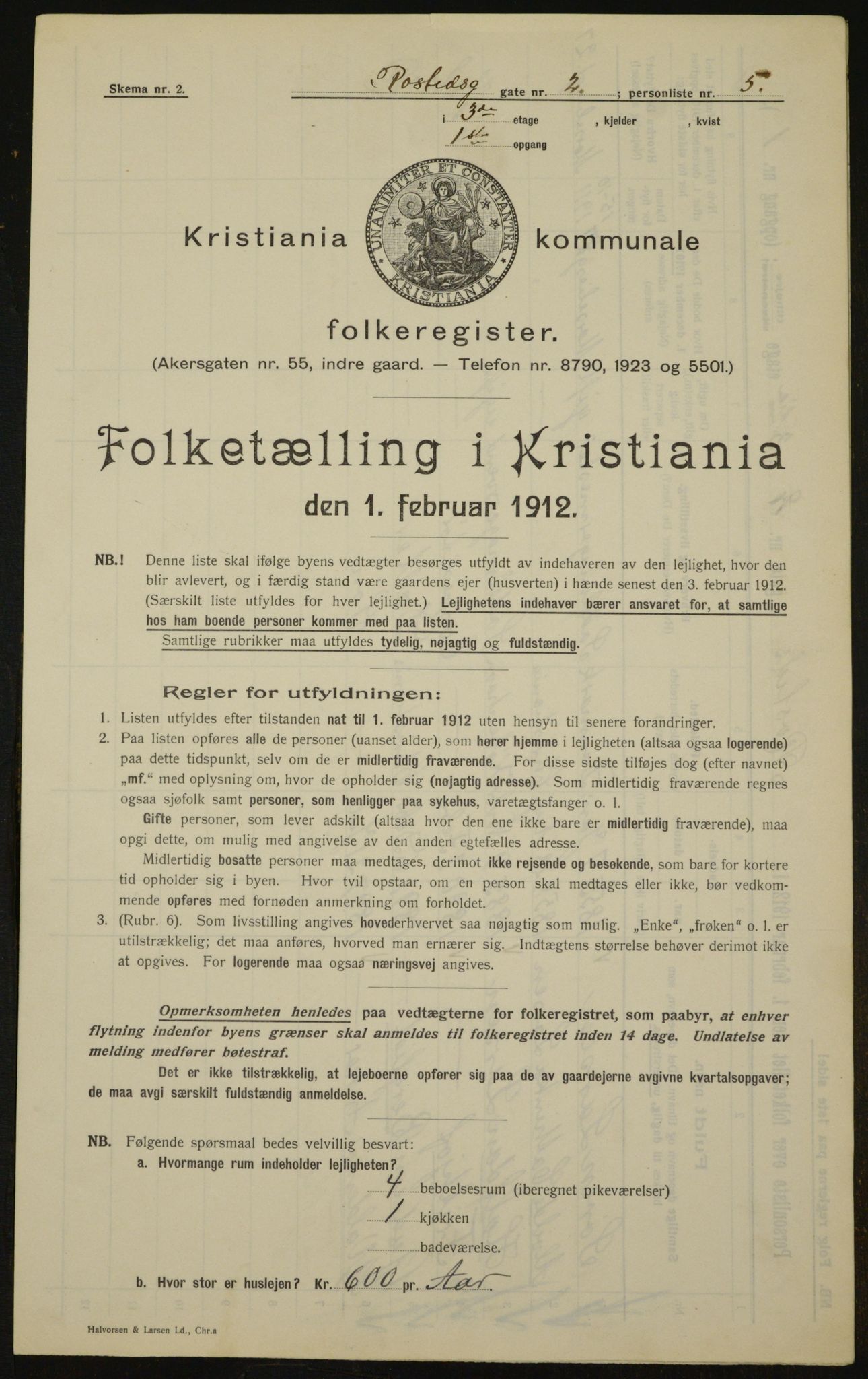 OBA, Municipal Census 1912 for Kristiania, 1912, p. 84277