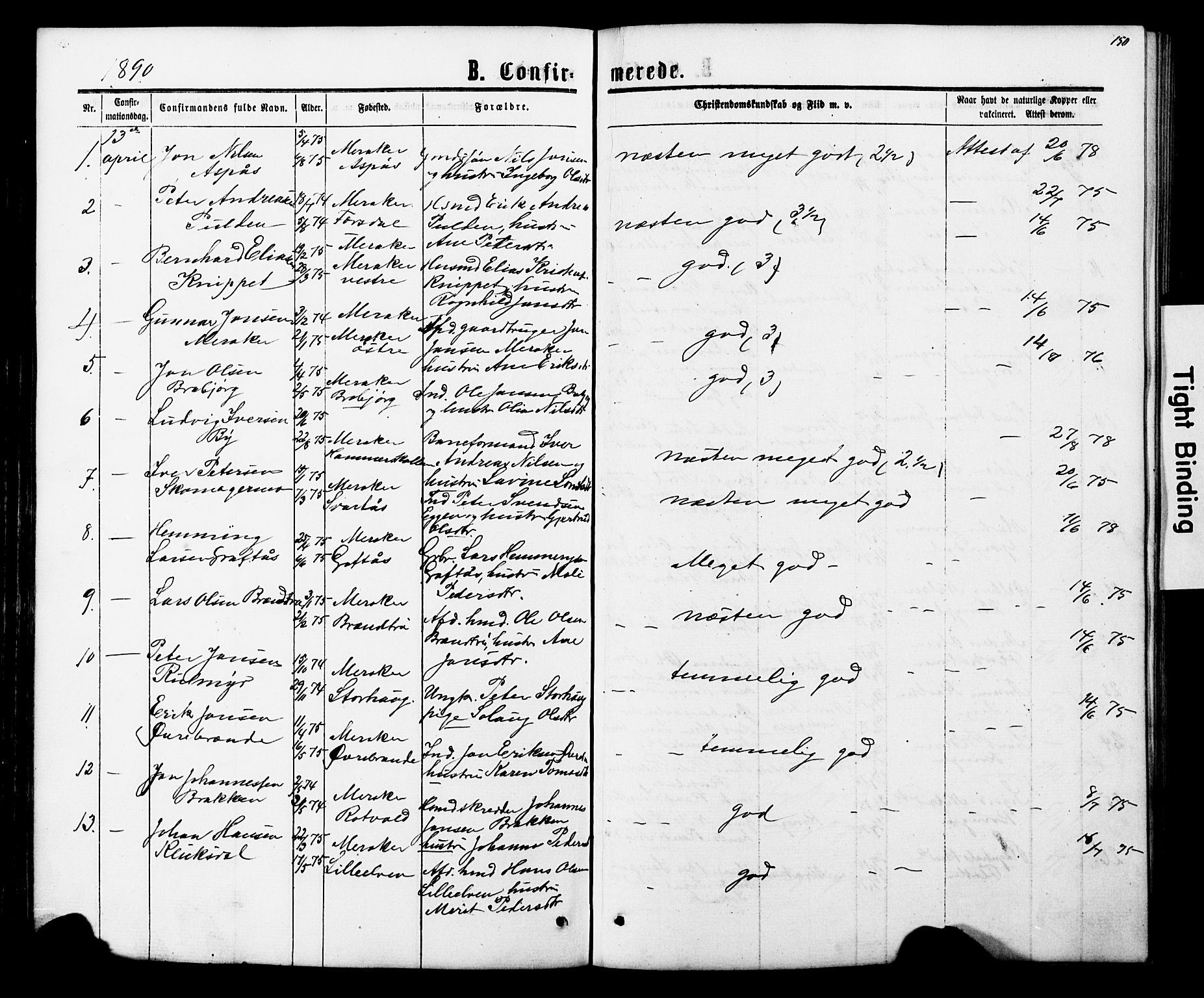 Ministerialprotokoller, klokkerbøker og fødselsregistre - Nord-Trøndelag, SAT/A-1458/706/L0049: Parish register (copy) no. 706C01, 1864-1895, p. 150