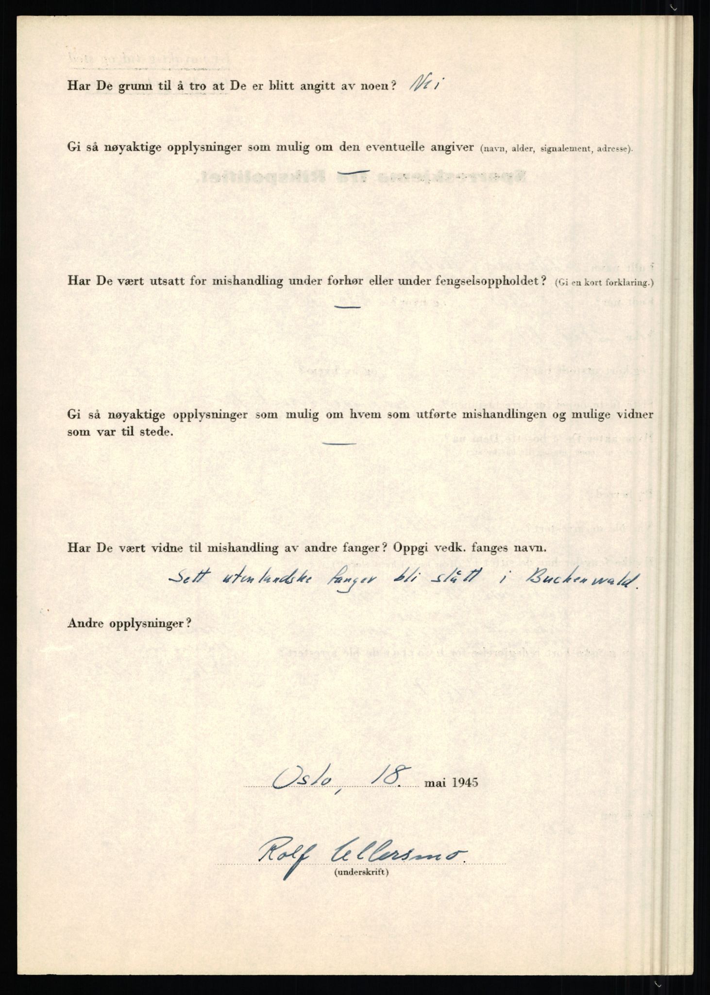 Rikspolitisjefen, AV/RA-S-1560/L/L0017: Tidemann, Hermann G. - Veum, Tjostolv, 1940-1945, p. 721