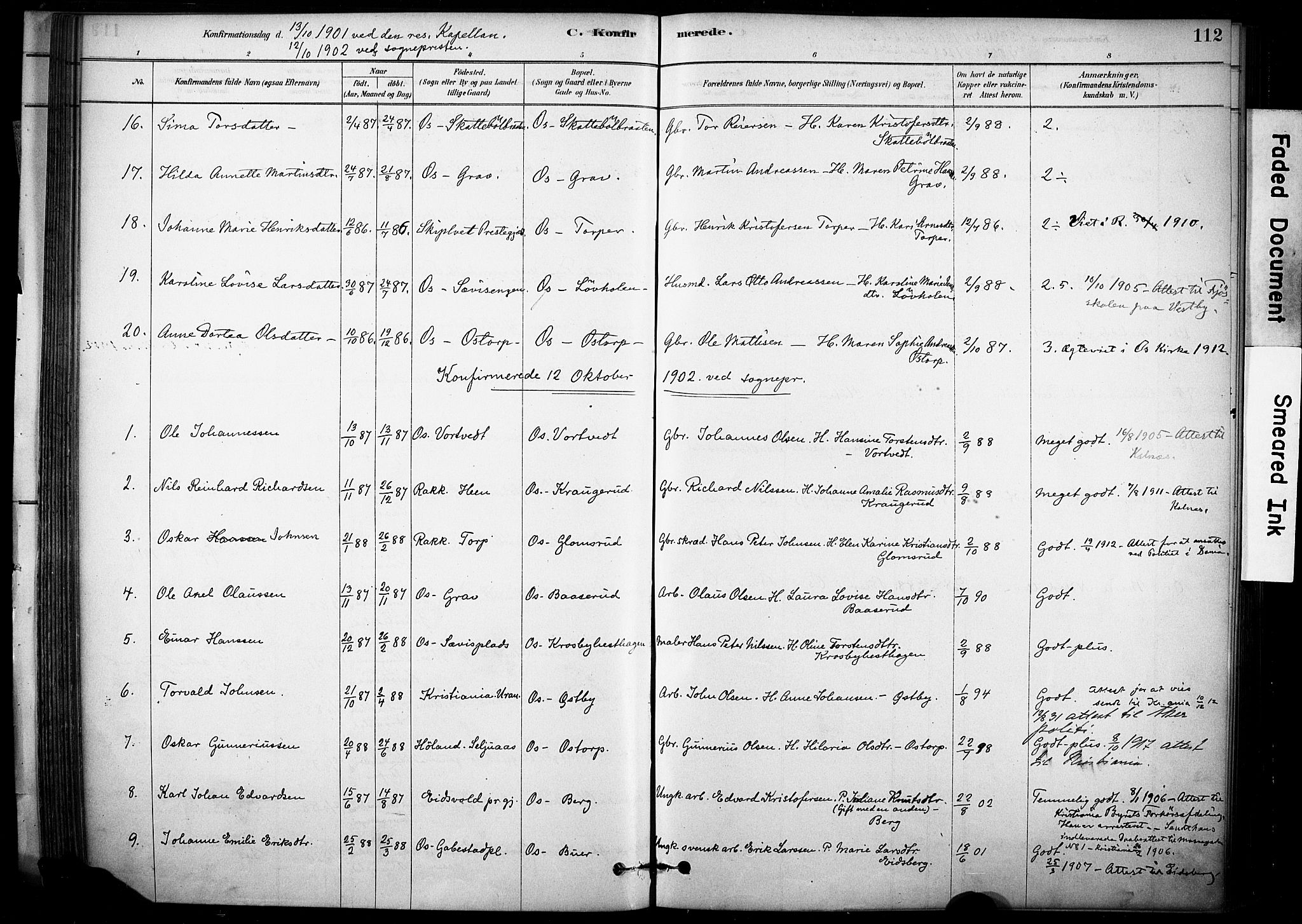 Rakkestad prestekontor Kirkebøker, SAO/A-2008/F/Fc/L0001: Parish register (official) no. III 1, 1878-1905, p. 112