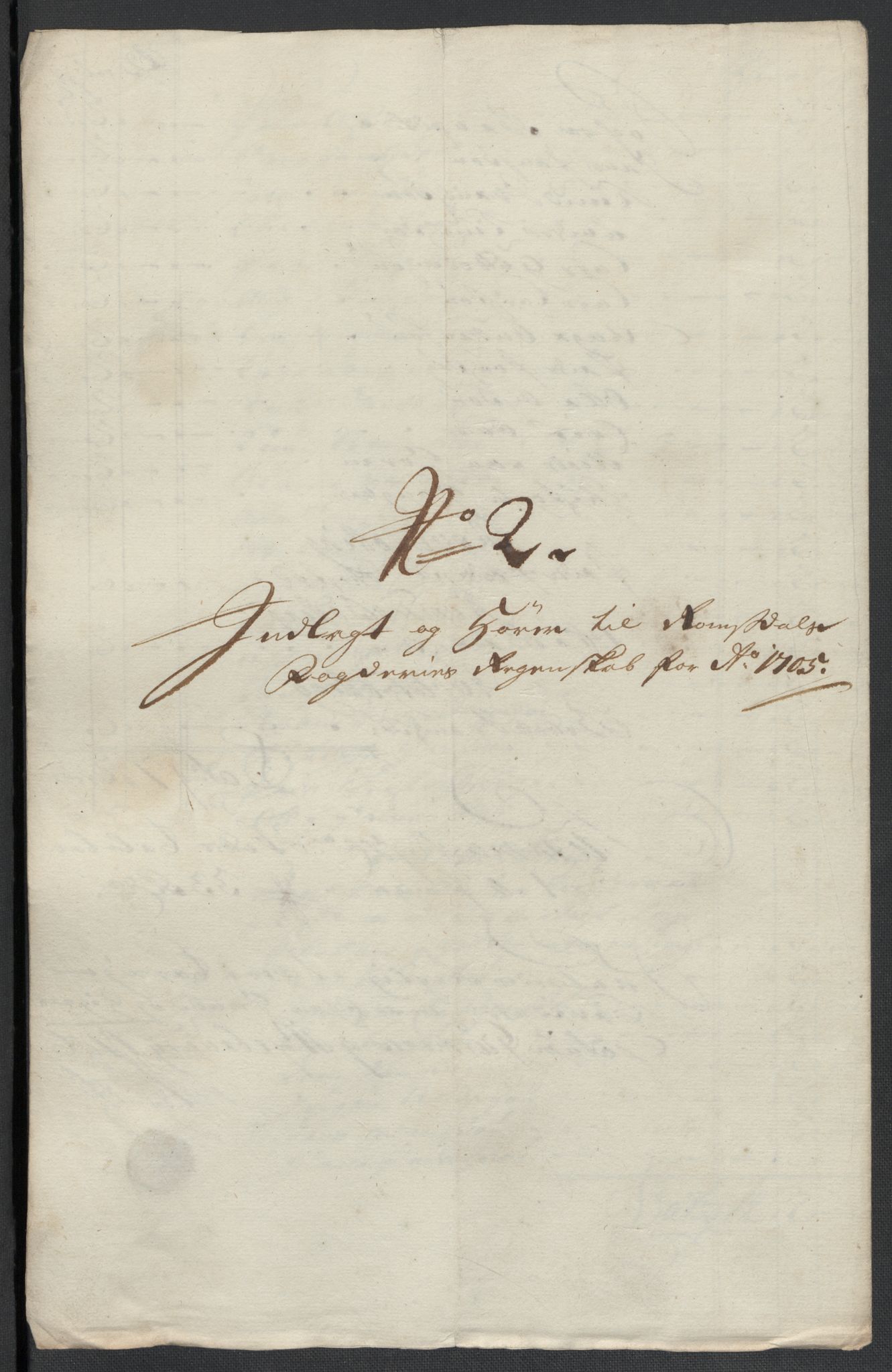 Rentekammeret inntil 1814, Reviderte regnskaper, Fogderegnskap, RA/EA-4092/R55/L3656: Fogderegnskap Romsdal, 1703-1705, p. 424