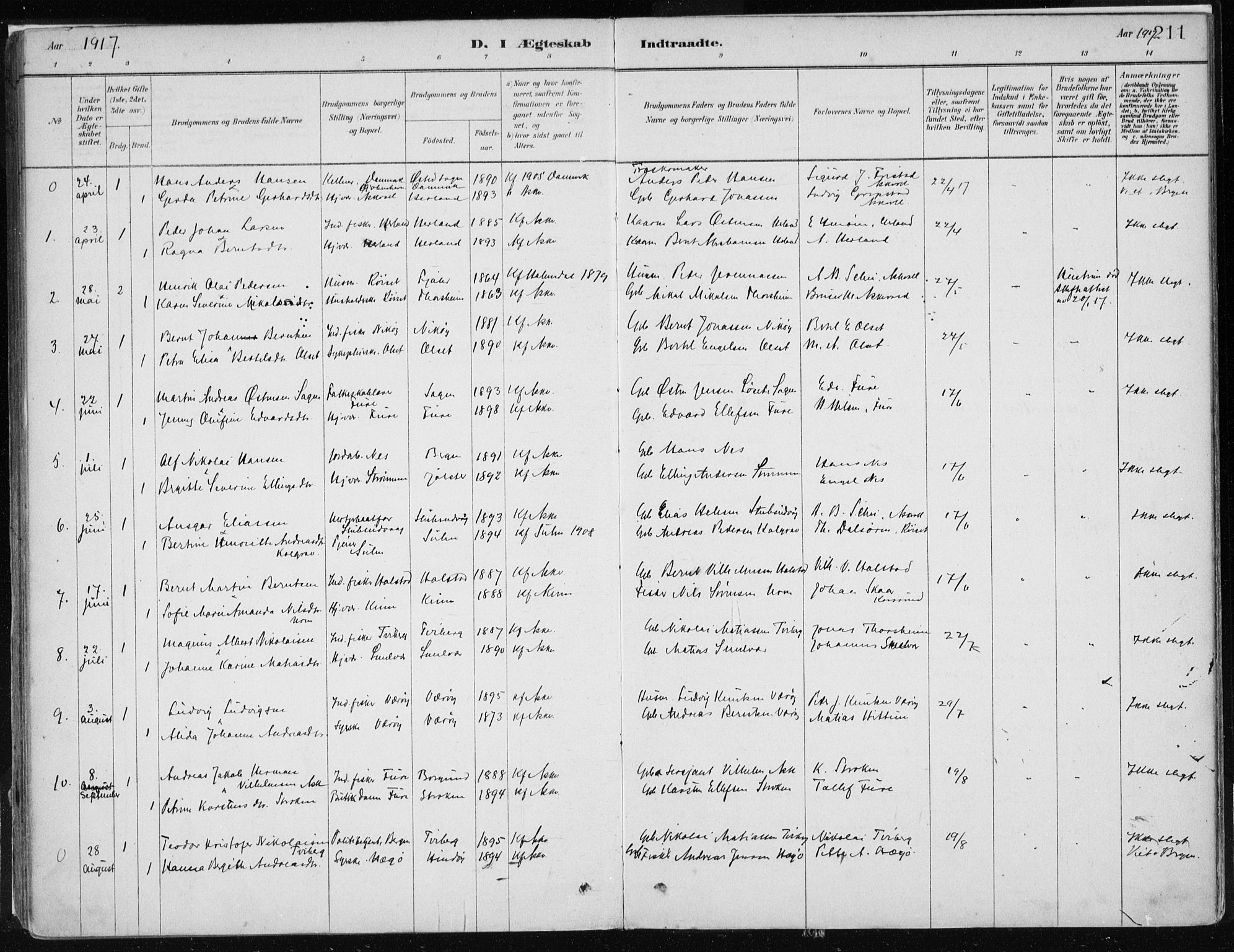 Askvoll sokneprestembete, SAB/A-79501/H/Haa/Haab/L0002: Parish register (official) no. B 2, 1879-1909, p. 211