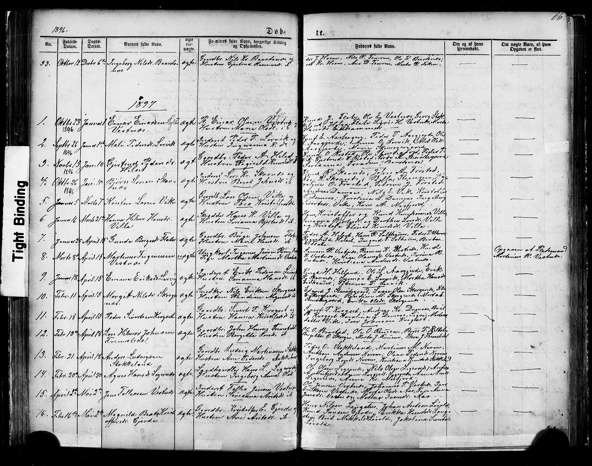 Ministerialprotokoller, klokkerbøker og fødselsregistre - Møre og Romsdal, AV/SAT-A-1454/539/L0536: Parish register (copy) no. 539C02, 1867-1913, p. 66