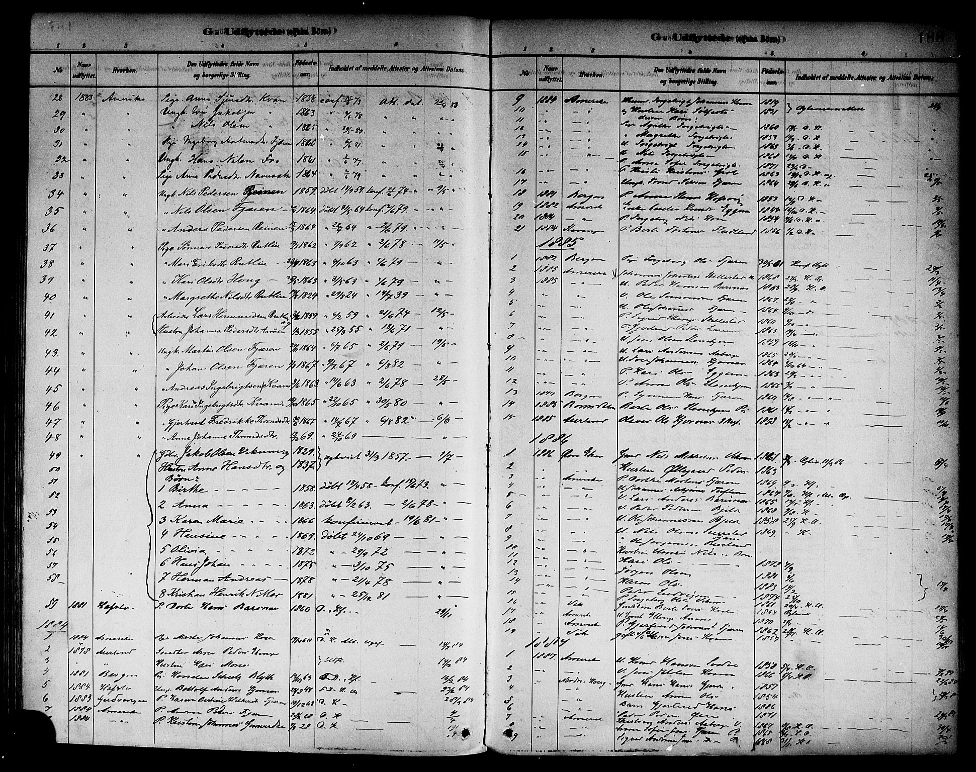 Sogndal sokneprestembete, SAB/A-81301/H/Haa/Haab/L0001: Parish register (official) no. B 1, 1878-1899, p. 188