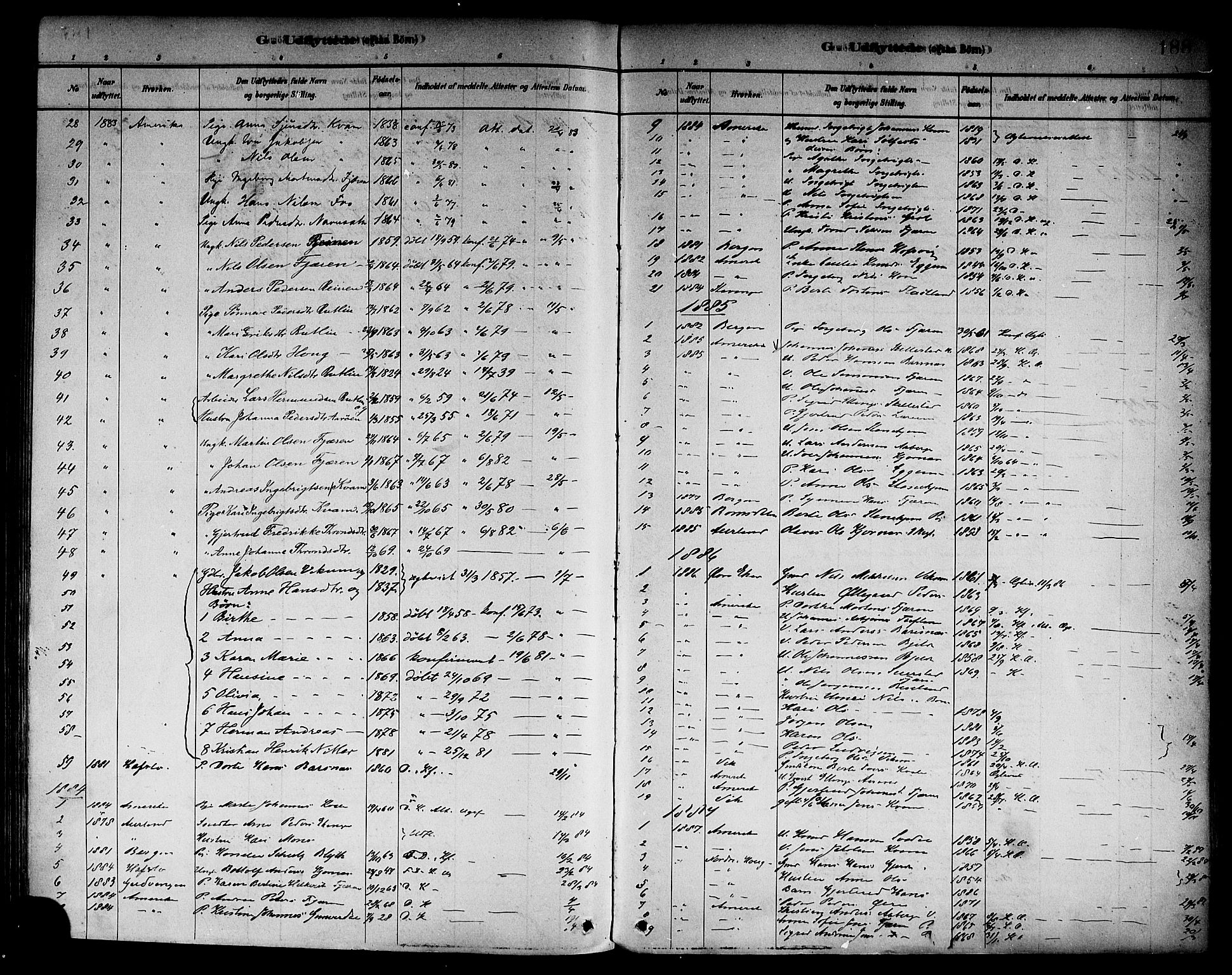 Sogndal sokneprestembete, AV/SAB-A-81301/H/Haa/Haab/L0001: Parish register (official) no. B 1, 1878-1899, p. 188