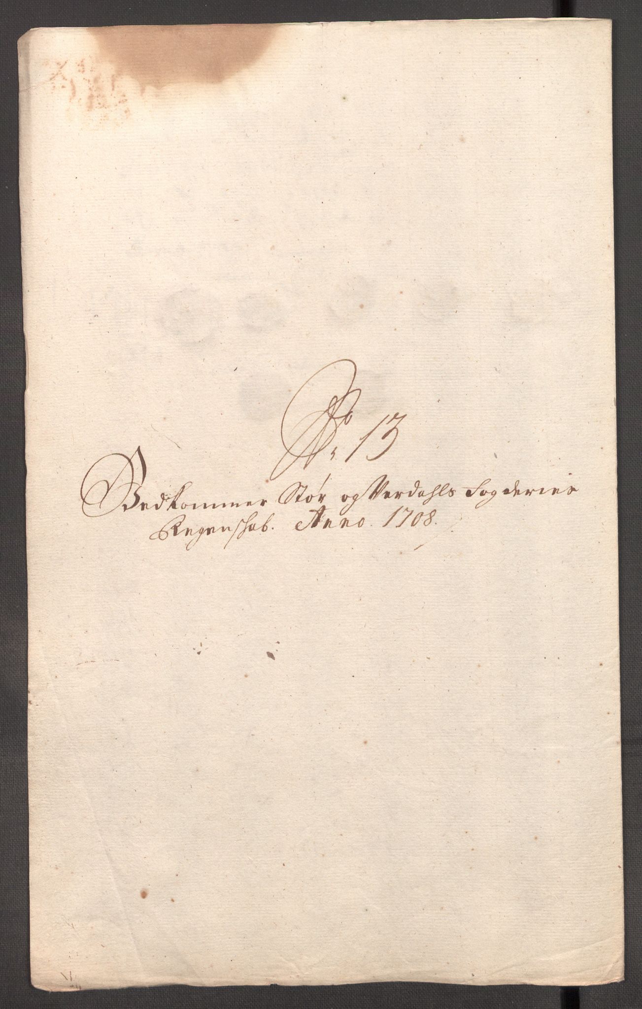 Rentekammeret inntil 1814, Reviderte regnskaper, Fogderegnskap, RA/EA-4092/R62/L4198: Fogderegnskap Stjørdal og Verdal, 1708, p. 167