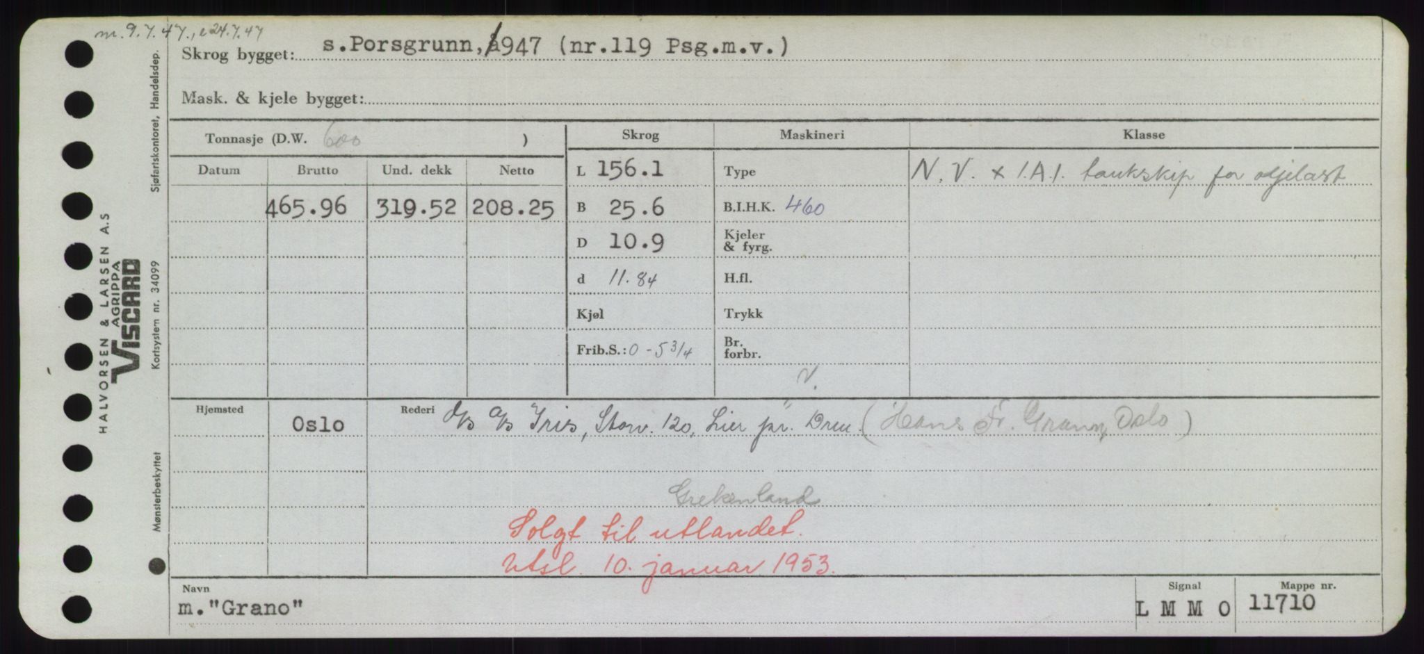 Sjøfartsdirektoratet med forløpere, Skipsmålingen, RA/S-1627/H/Hd/L0013: Fartøy, Gne-Gås, p. 157