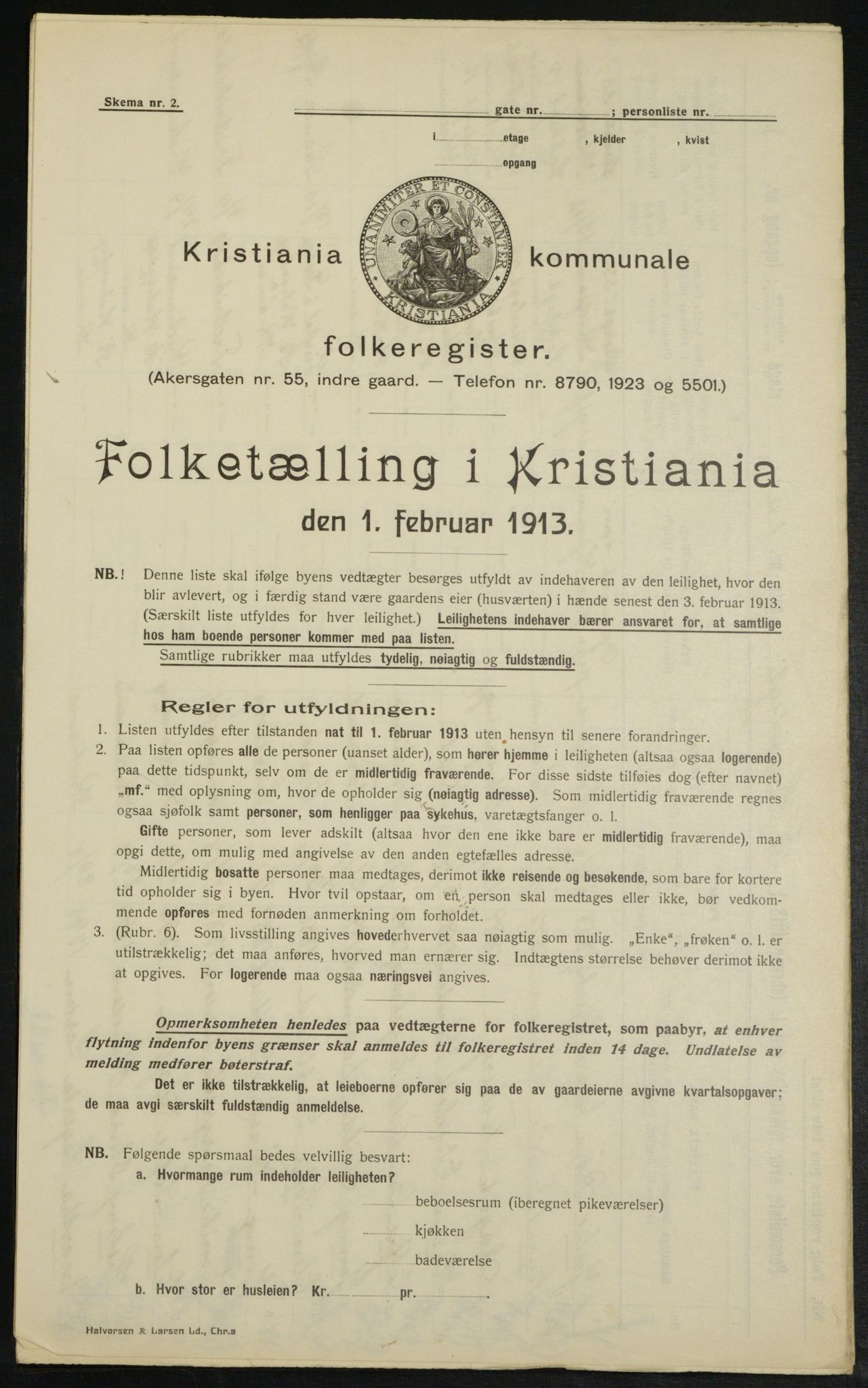 OBA, Municipal Census 1913 for Kristiania, 1913, p. 87412