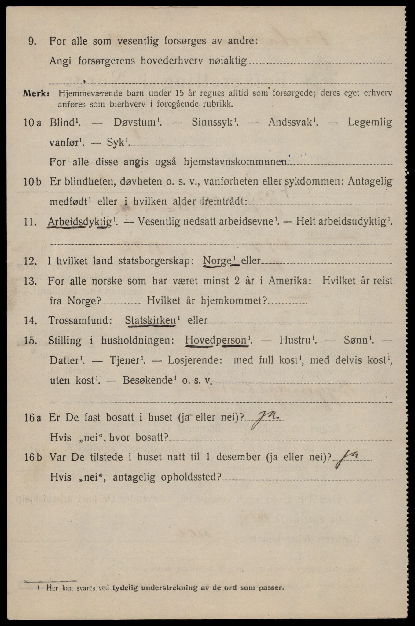 SAT, 1920 census for Trondheim, 1920, p. 86263