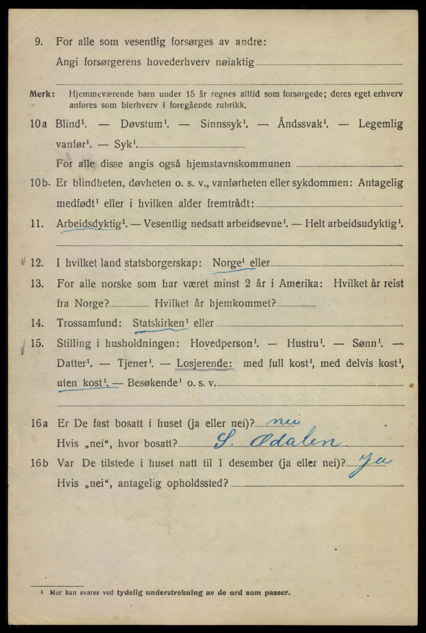 SAO, 1920 census for Kristiania, 1920, p. 392794