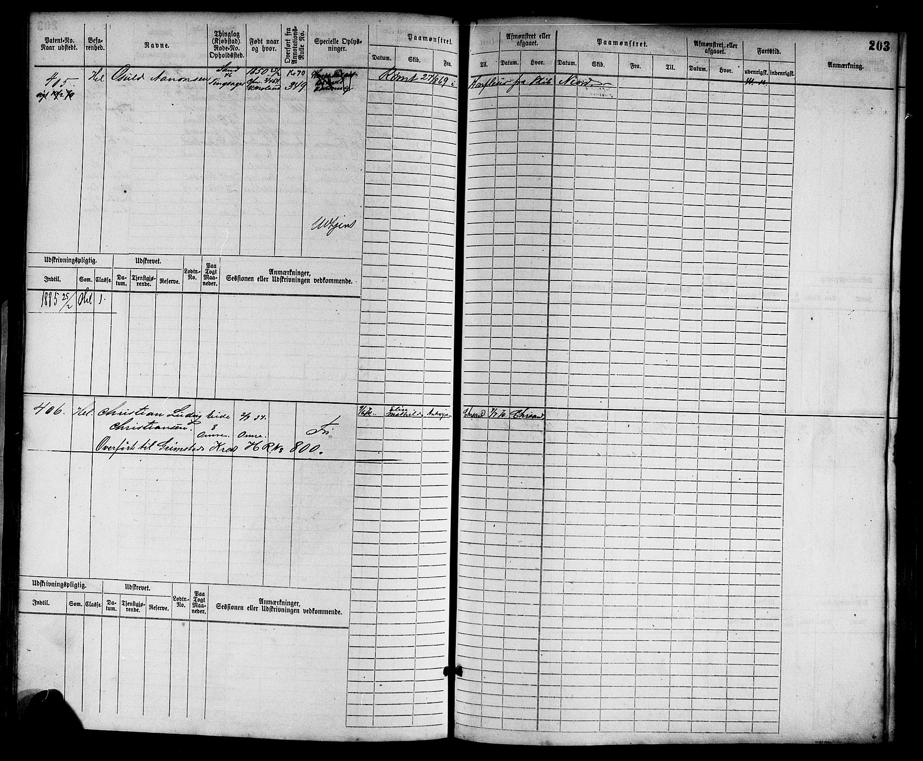 Lillesand mønstringskrets, SAK/2031-0014/F/Fb/L0012: Hovedrulle nr 1-754 uten register, G-3, 1867-1885, p. 213